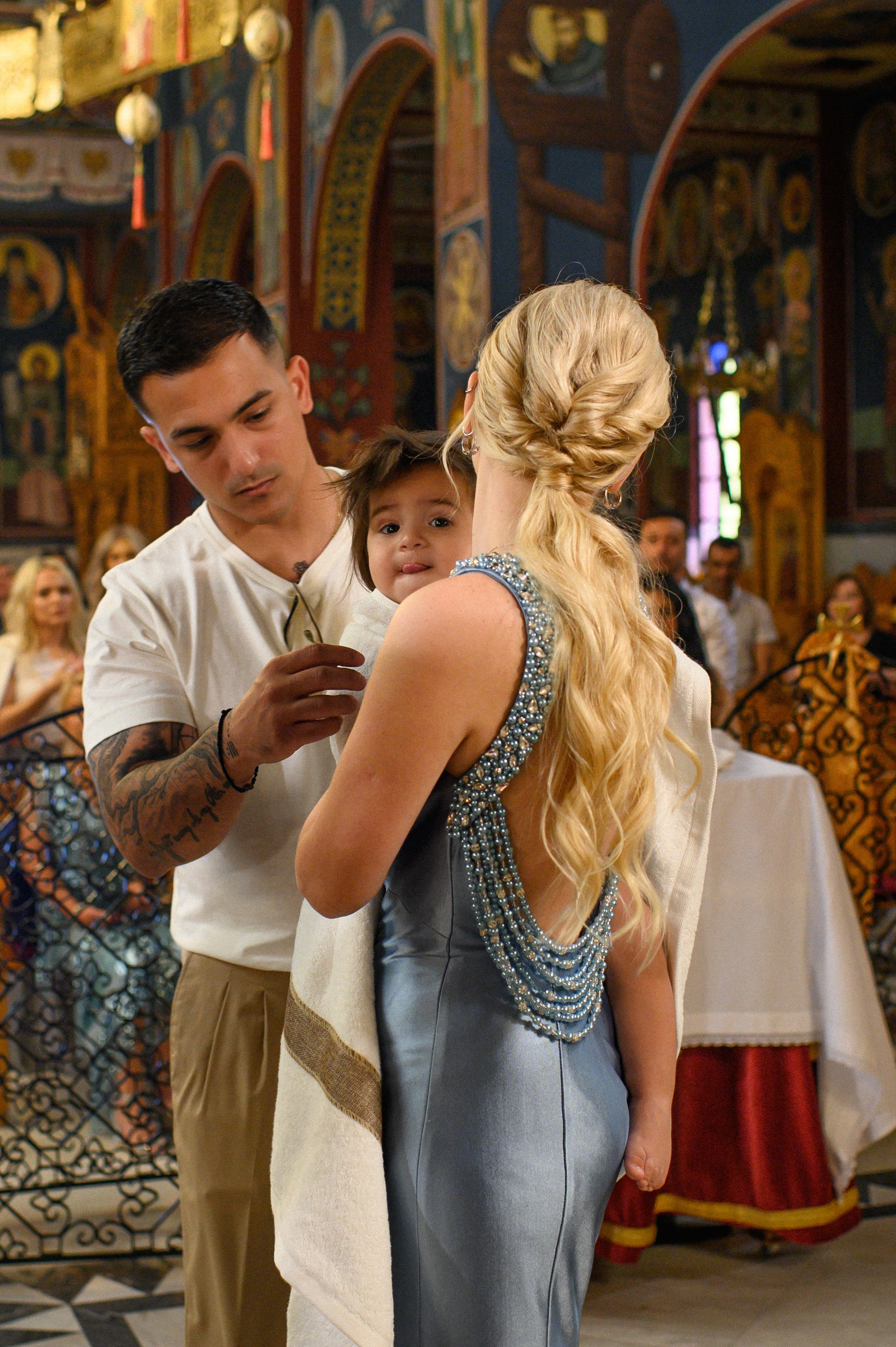 Baptism Maksimos. Family, children, portrait, and event photography in Thessaloniki