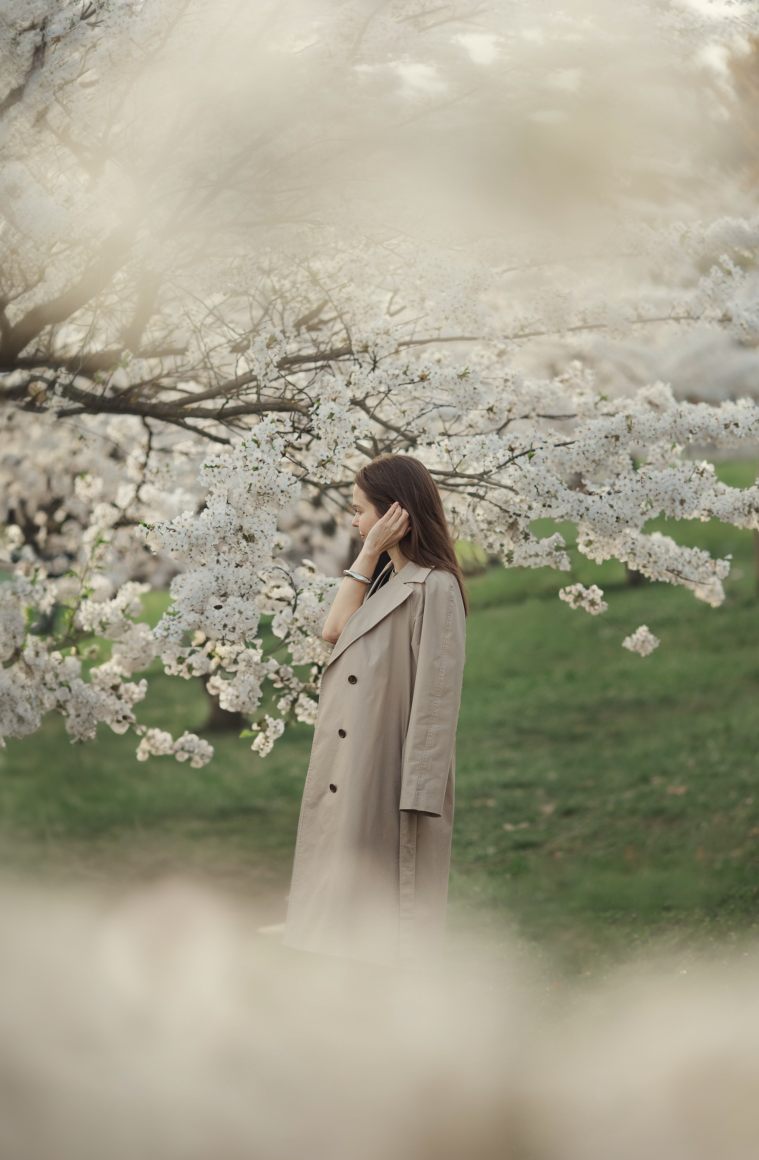 Прогулка Ольги в сакуре. Family photographer in Vilnuis Svetlana Naumova