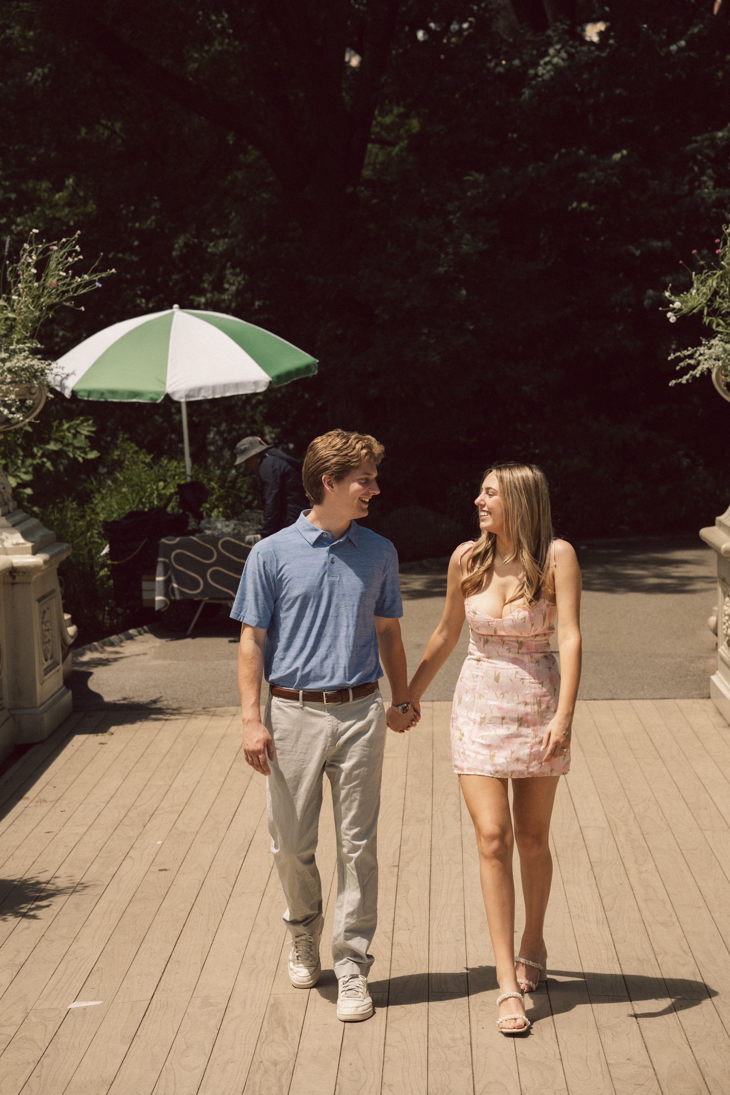 Surprise proposal Central Park. New York + destination photographer