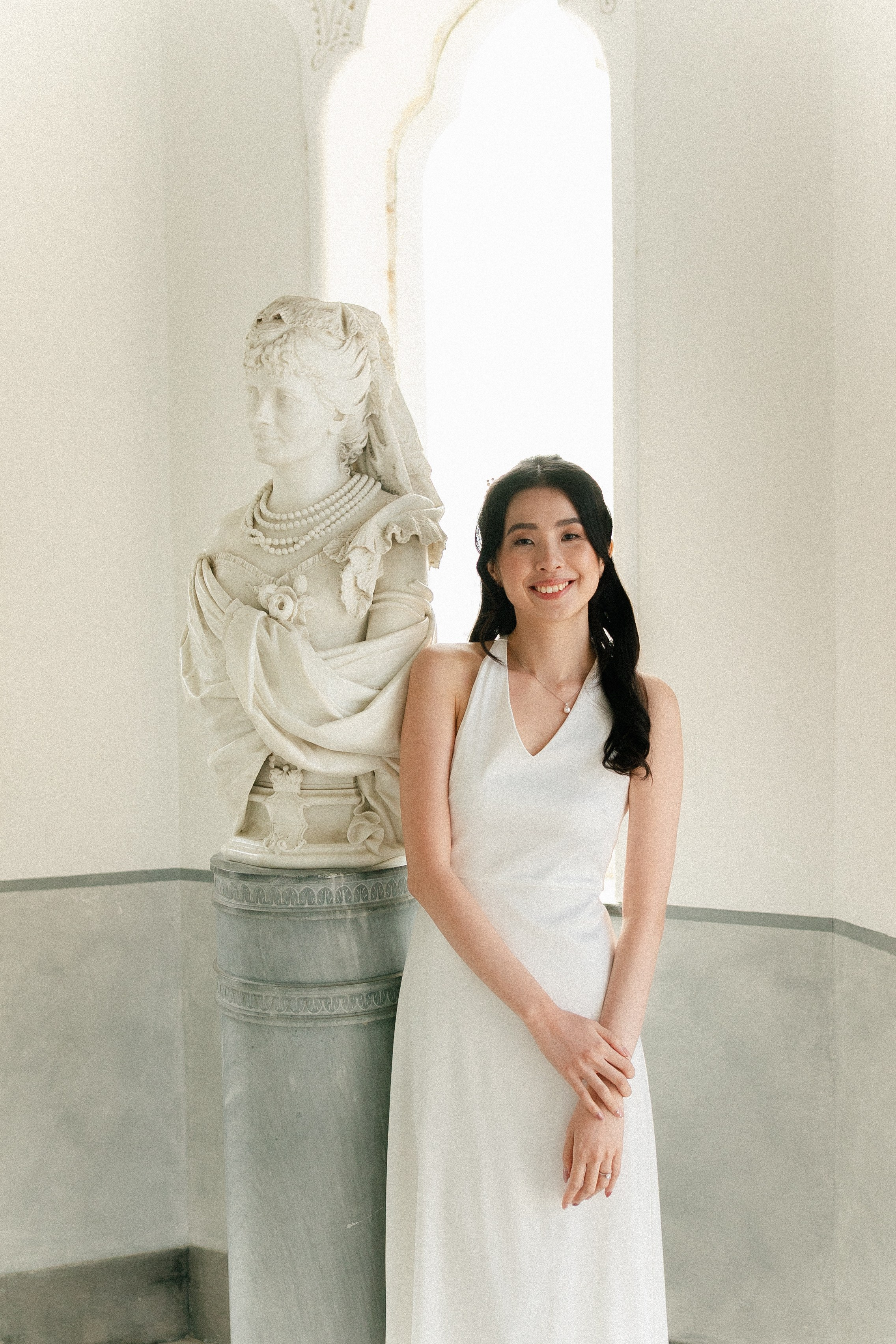 Bride at Villa Melzi on lake como 