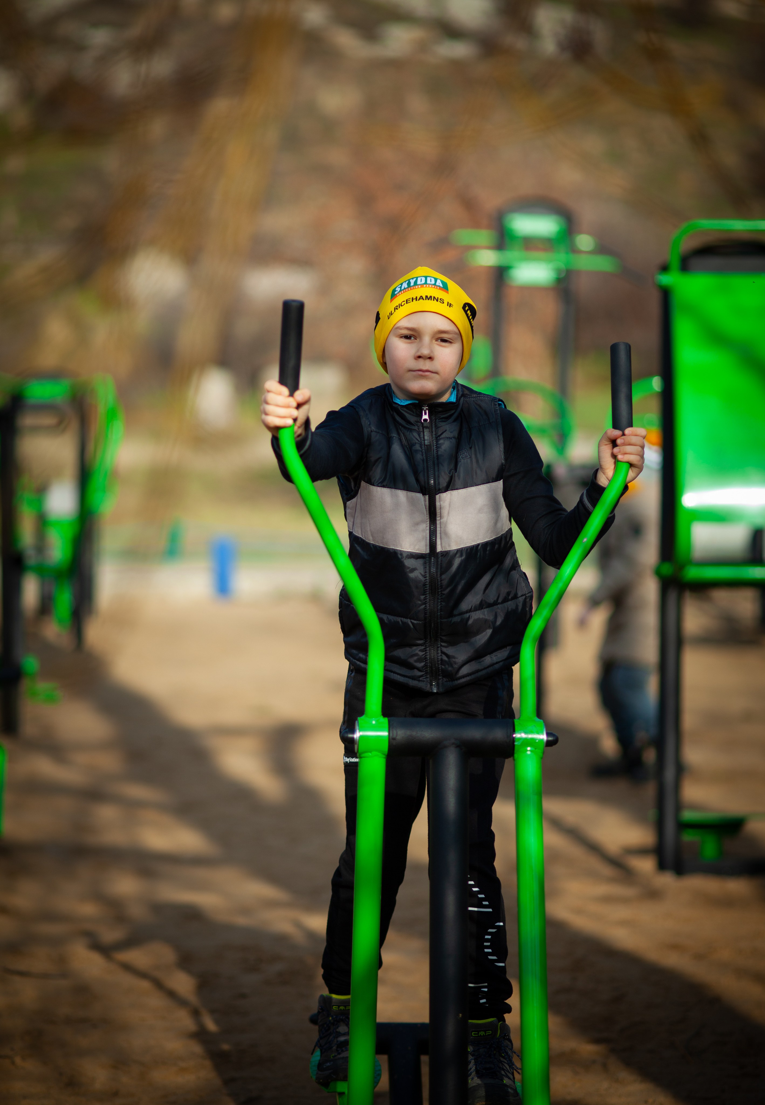 Мішка на тренируванні