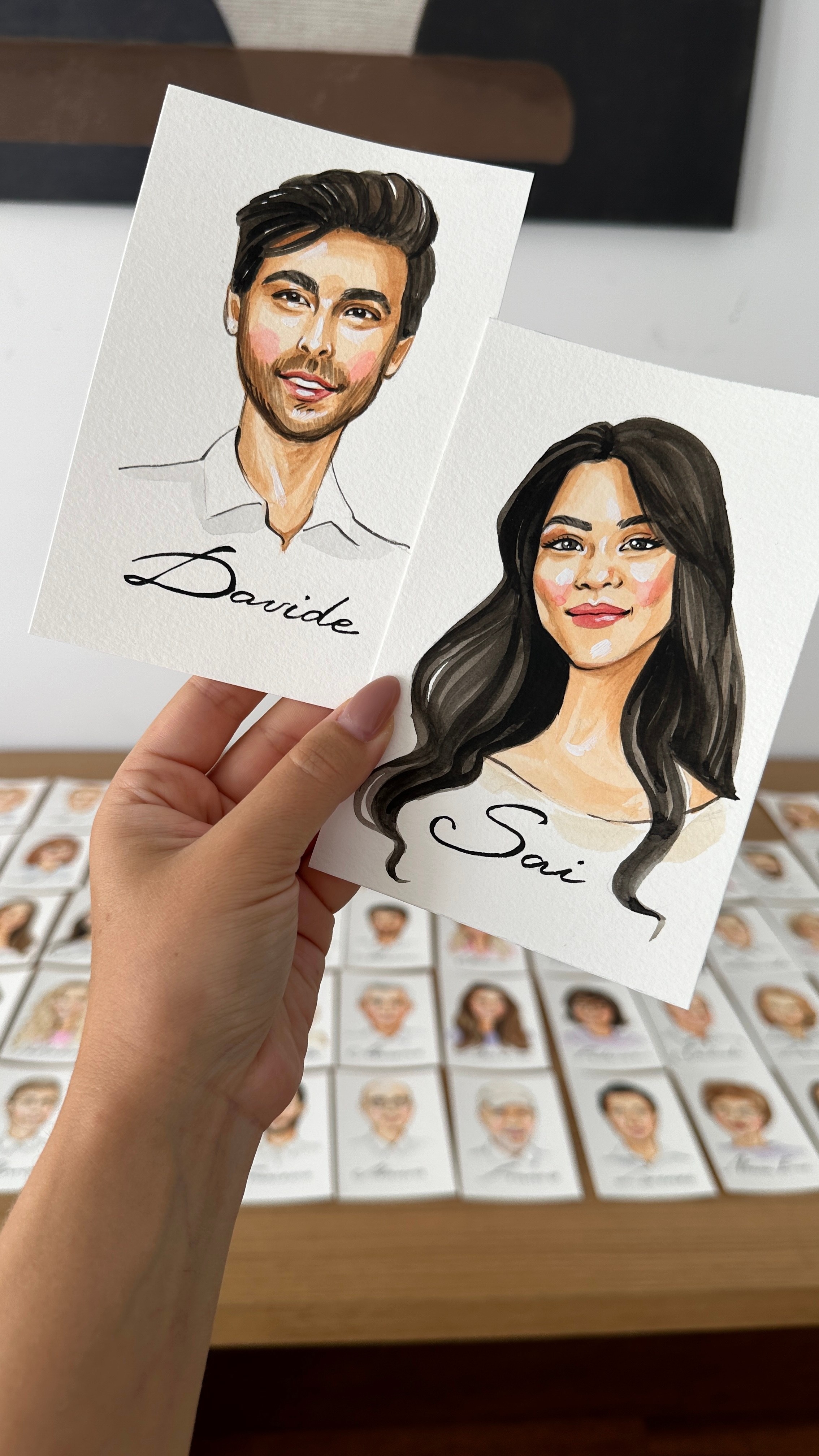 Wedding Seatings Cards. InnaIllustrator