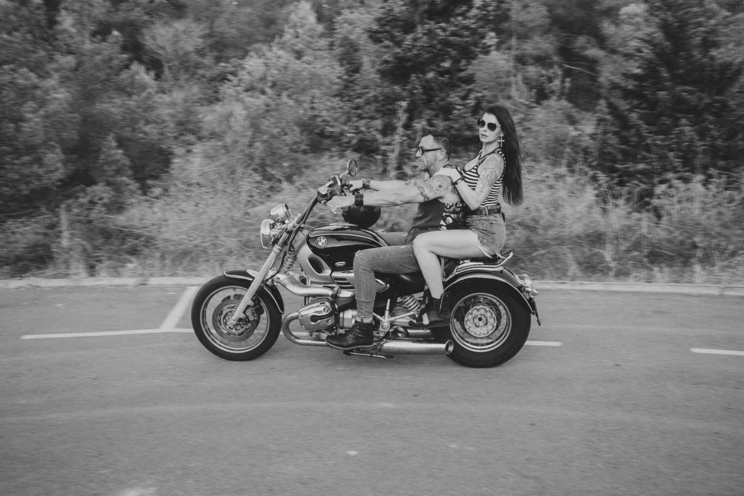 Фотосессия пары на мотоцикле. Профессиональная фотосъемка в Калафелле — Елена Медведева