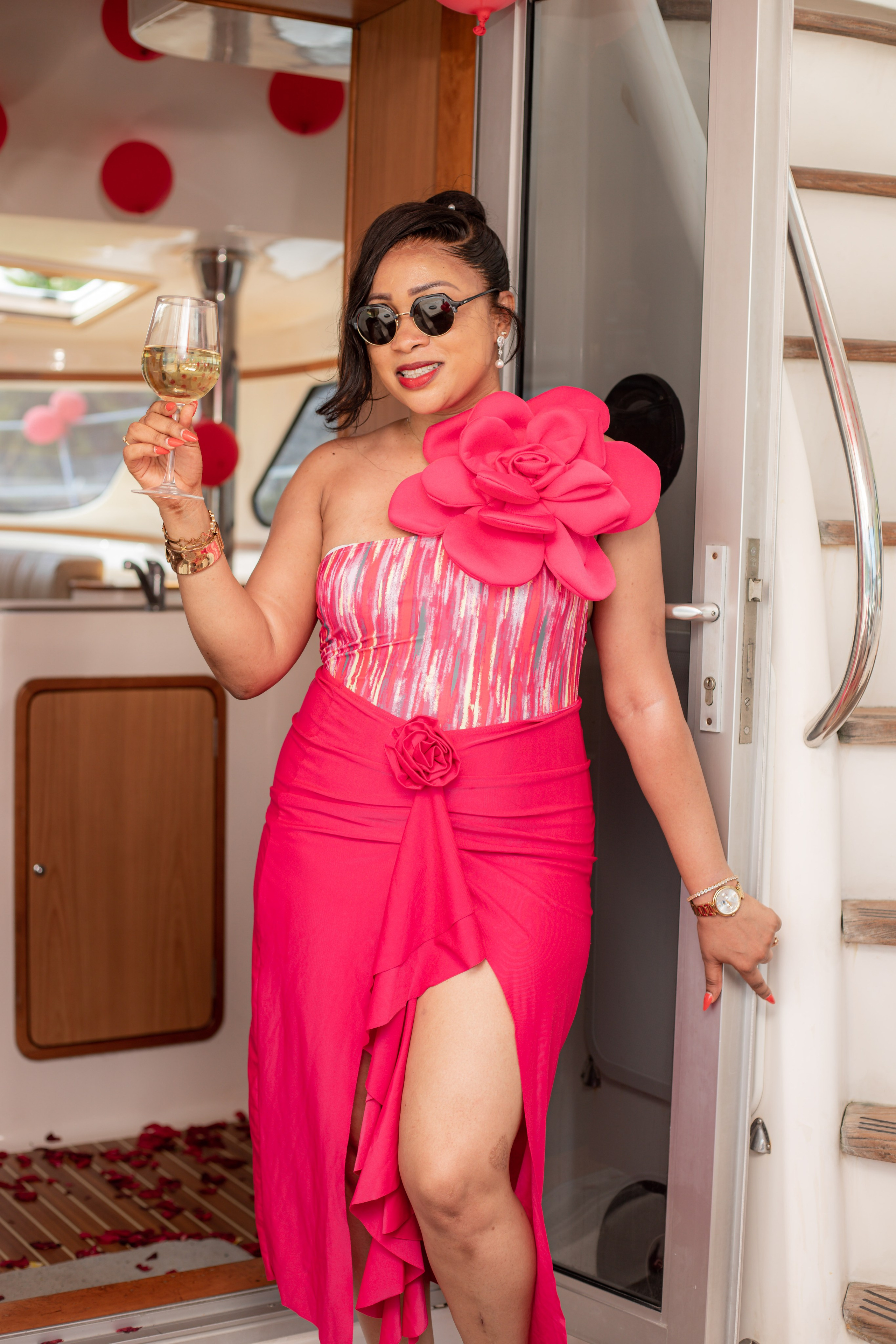 Emily Yacht Cruise Birthday Shoot. A creative consultant based in Mombasa, Kenya