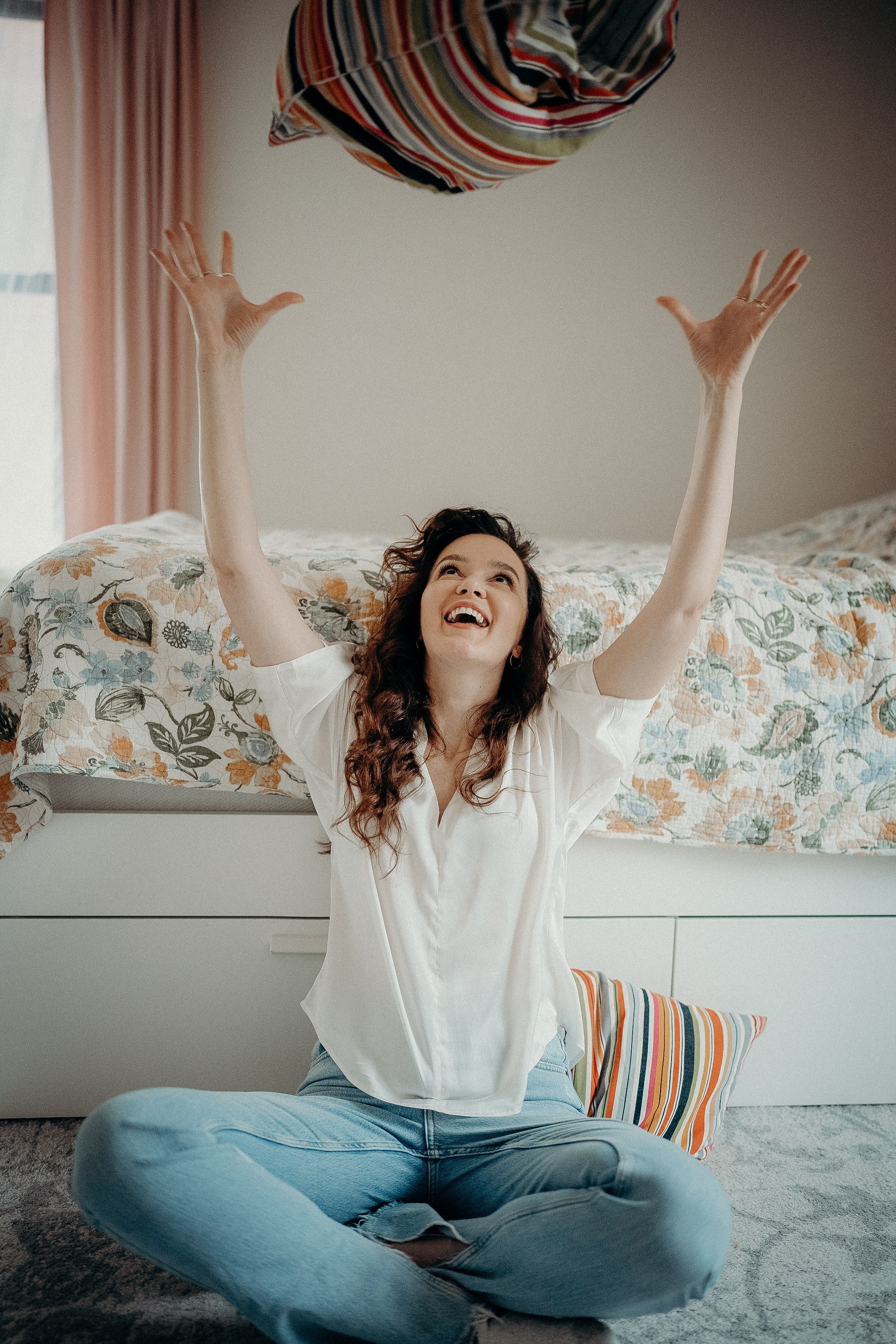 Home photo shoot. Portrait and wedding photographer in New York