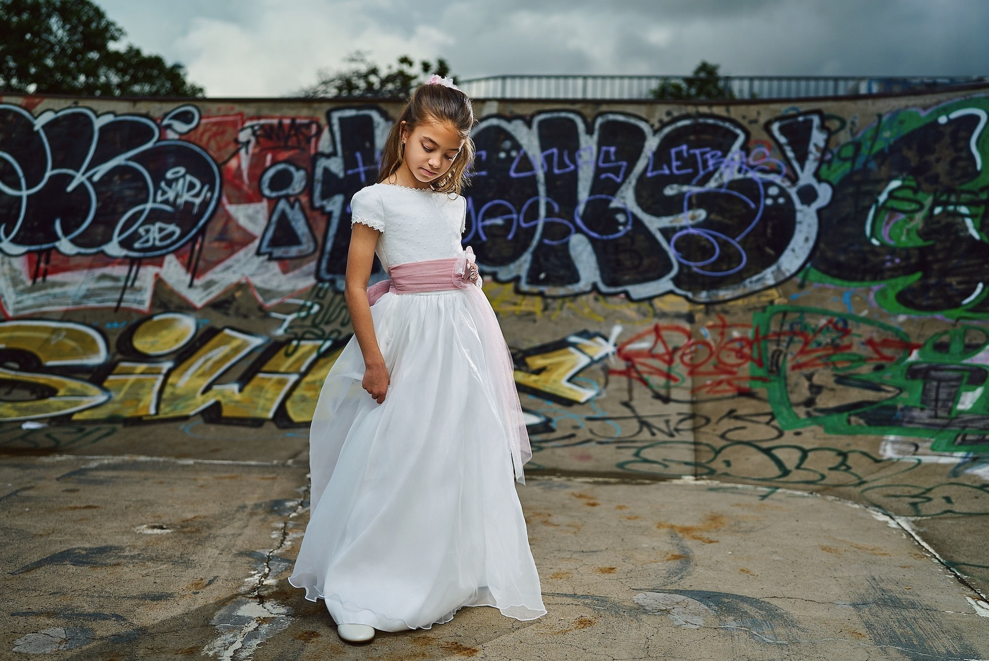 Fotógrafos de Comunión en Tenerife | Sesiones en Exterior con Luz Natural. Pasos de Sal | Fotógrafos de familia, embarazo y bebés en Tenerife