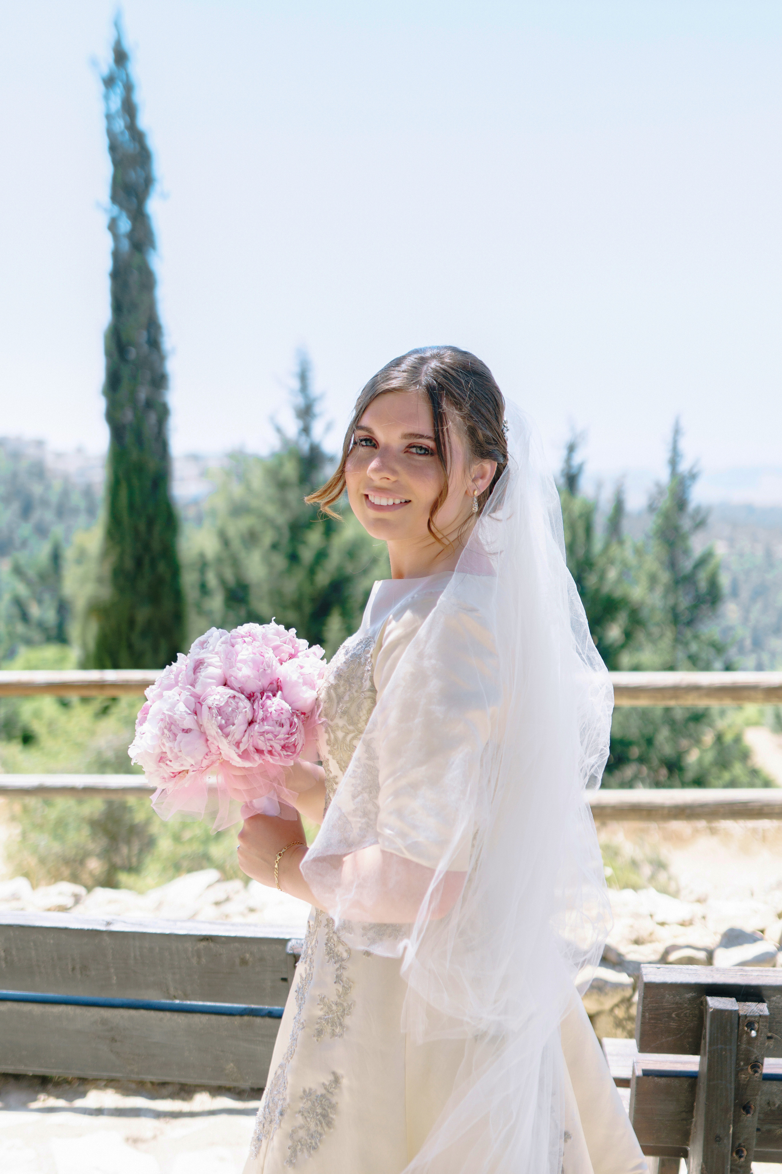 Religious wedding in Yad haShmona near Jerusalem, Itzik & Adel. Photographer in Portugal Polina Gotovaya