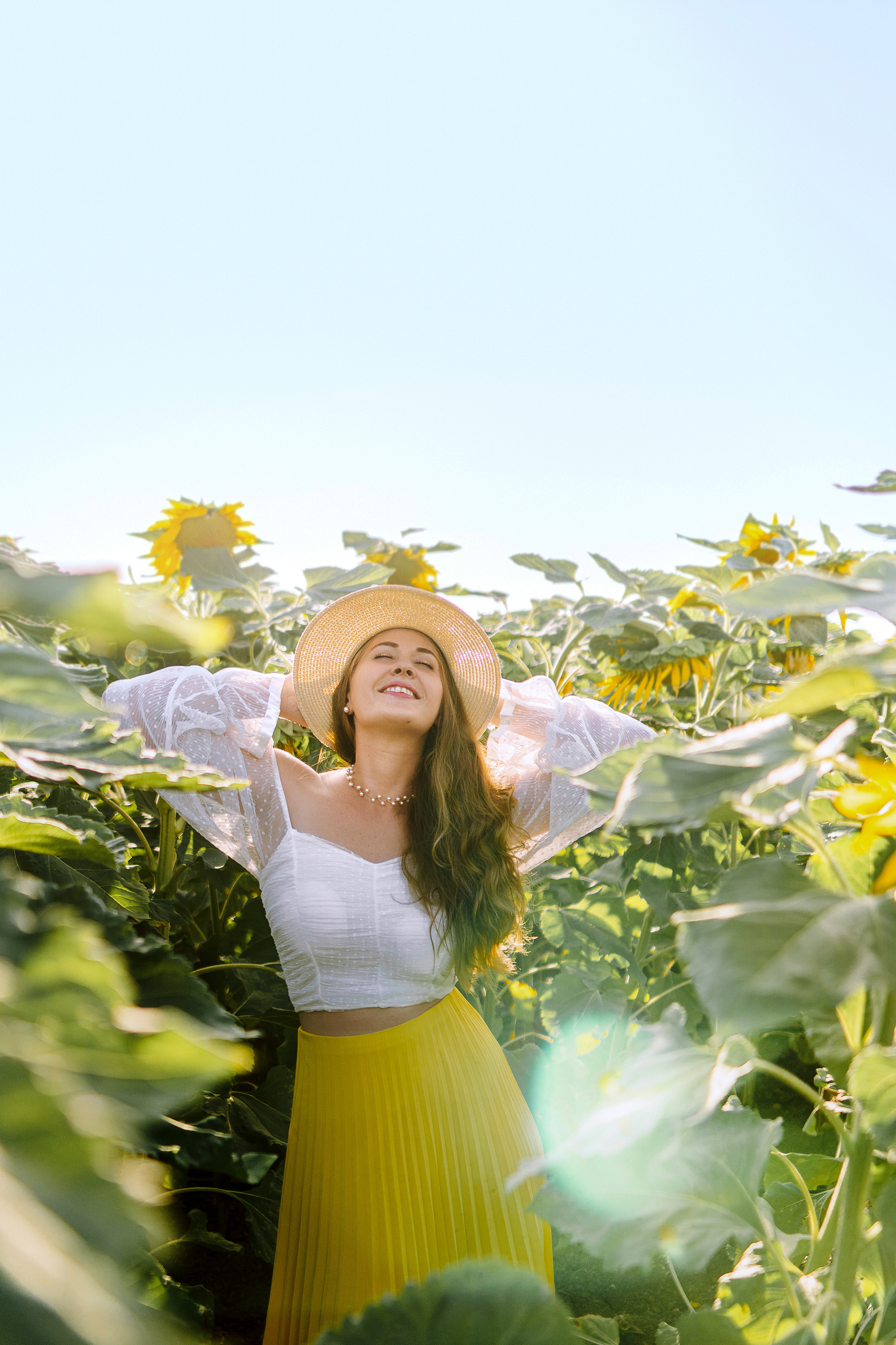 Семейная съемка в поле подсолнухов. Фотограф в Португалии Полина Готовая