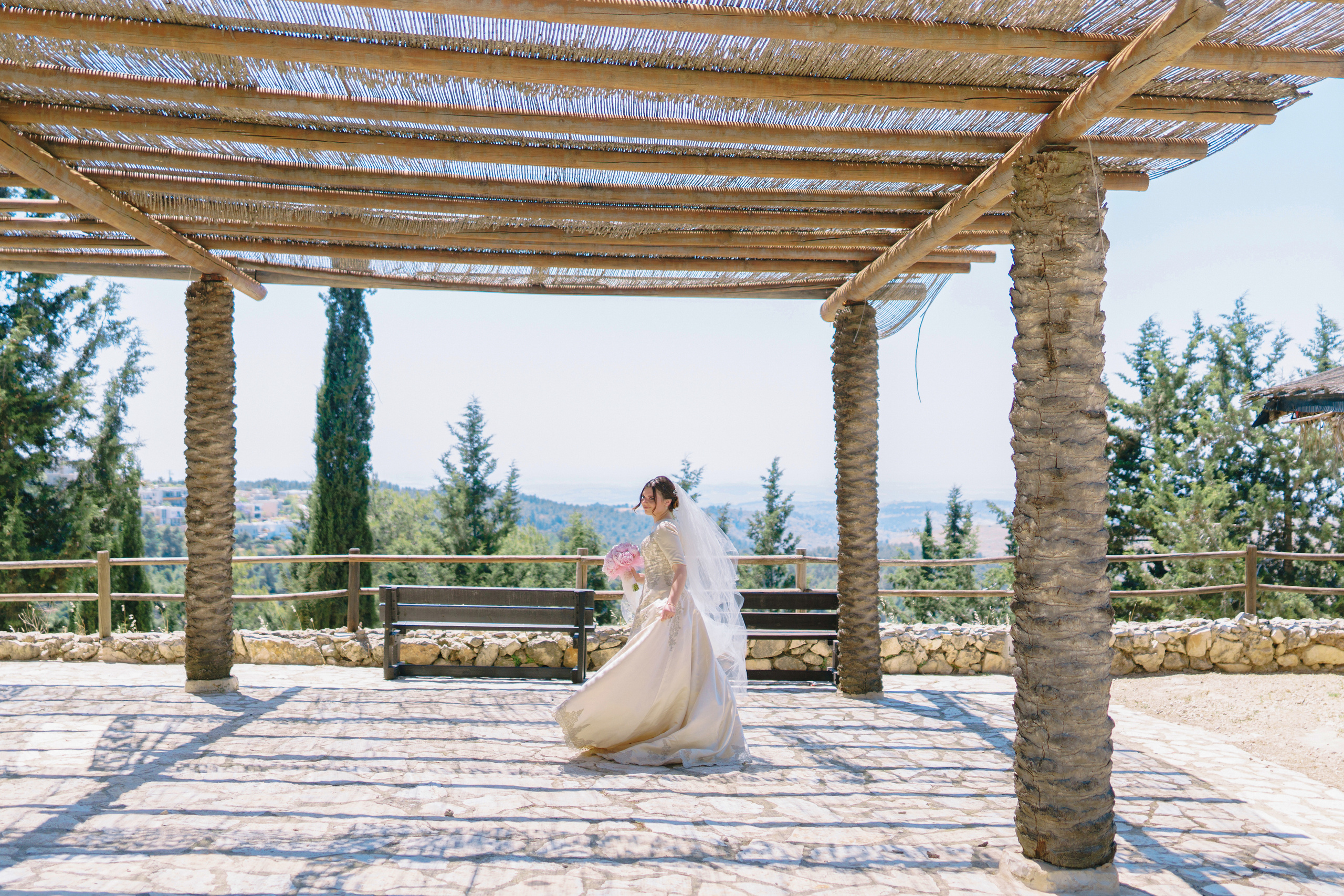Religious wedding in Yad haShmona near Jerusalem, Itzik & Adel. Photographer in Portugal Polina Gotovaya