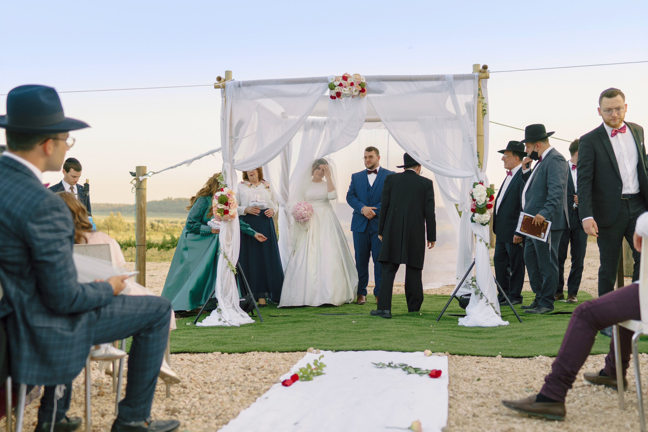 Religious wedding in Yad haShmona near Jerusalem, Itzik & Adel. Photographer in Portugal Polina Gotovaya