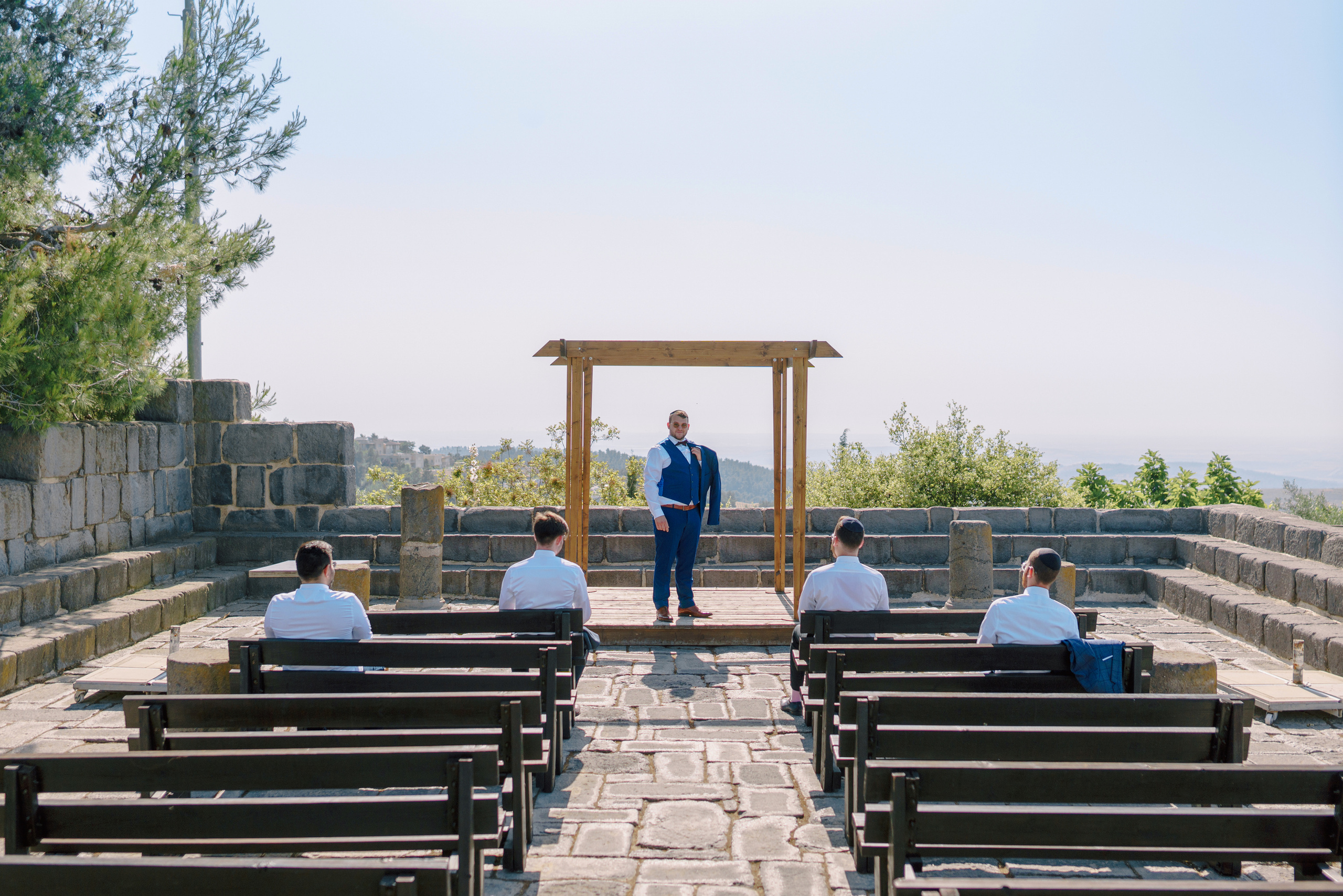 Religious wedding in Yad haShmona near Jerusalem, Itzik & Adel. Photographer in Portugal Polina Gotovaya
