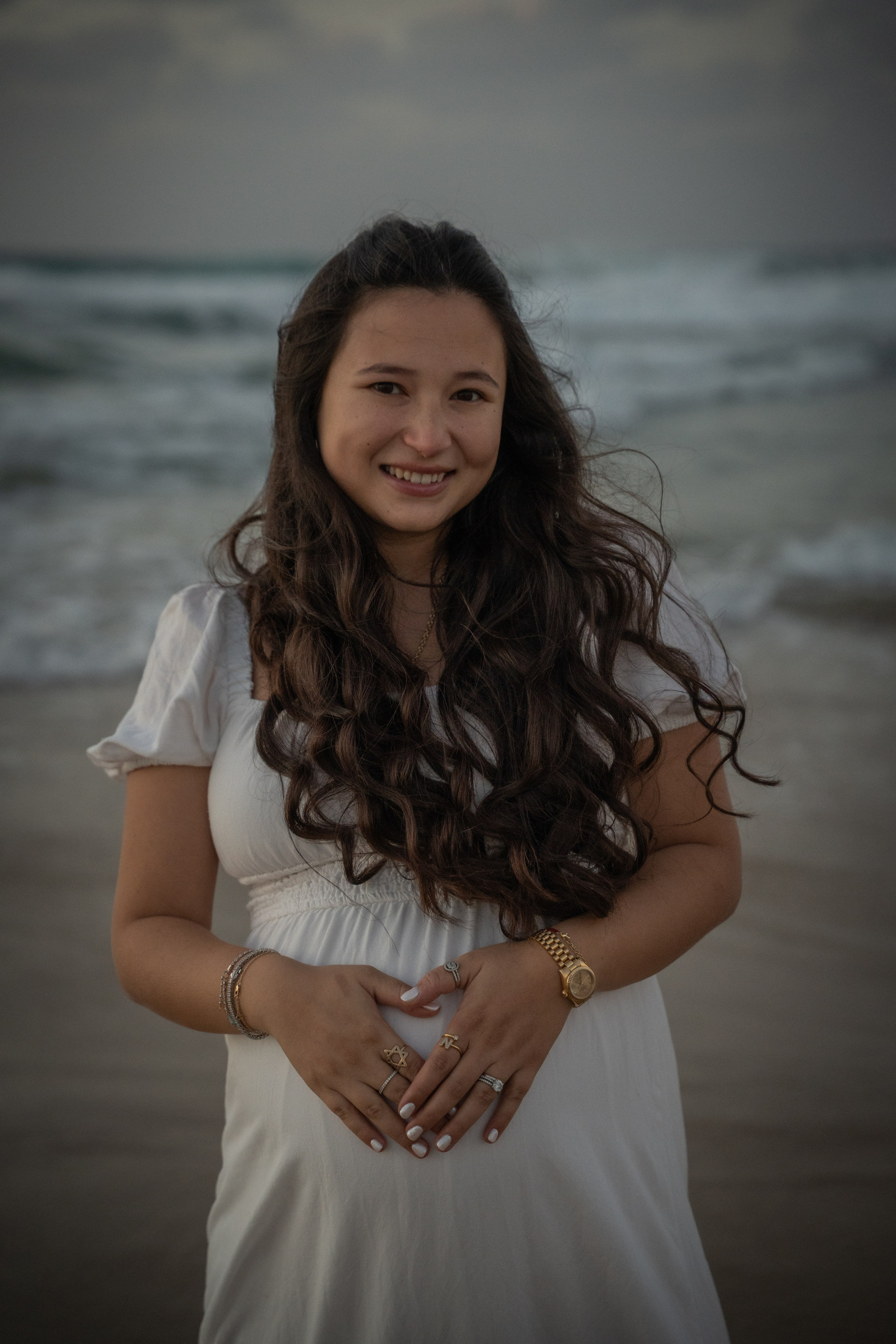 Naomi & Surli, Jaffa Beach, December 2025. Divign By Tehilah — Meaningful Graphic Design & Photography