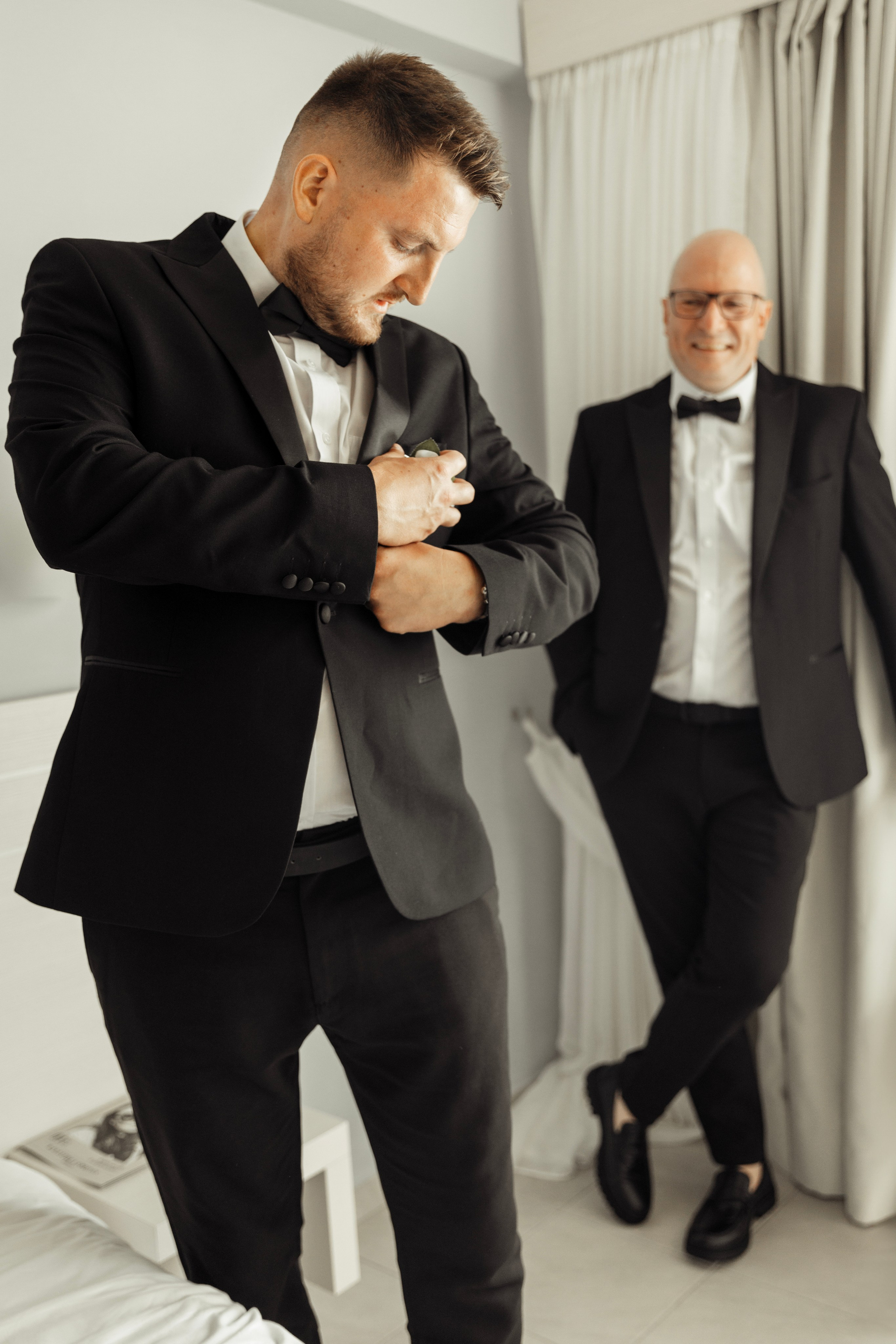 Groom's getting ready Rhodes, Greece