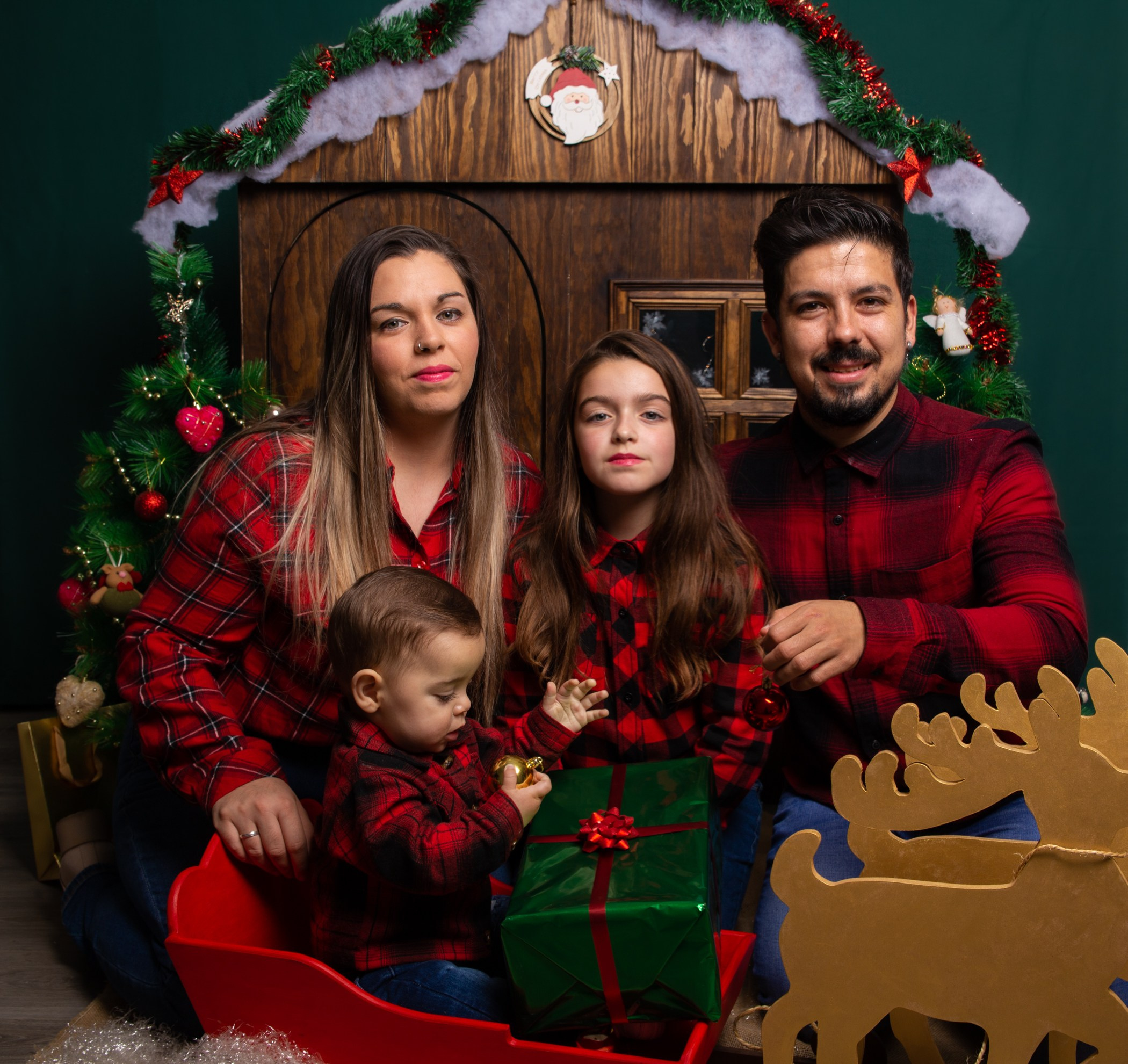 Navidad de Vanessa y familia. Fotógrafo en Mataró, Eugenia Shikhina