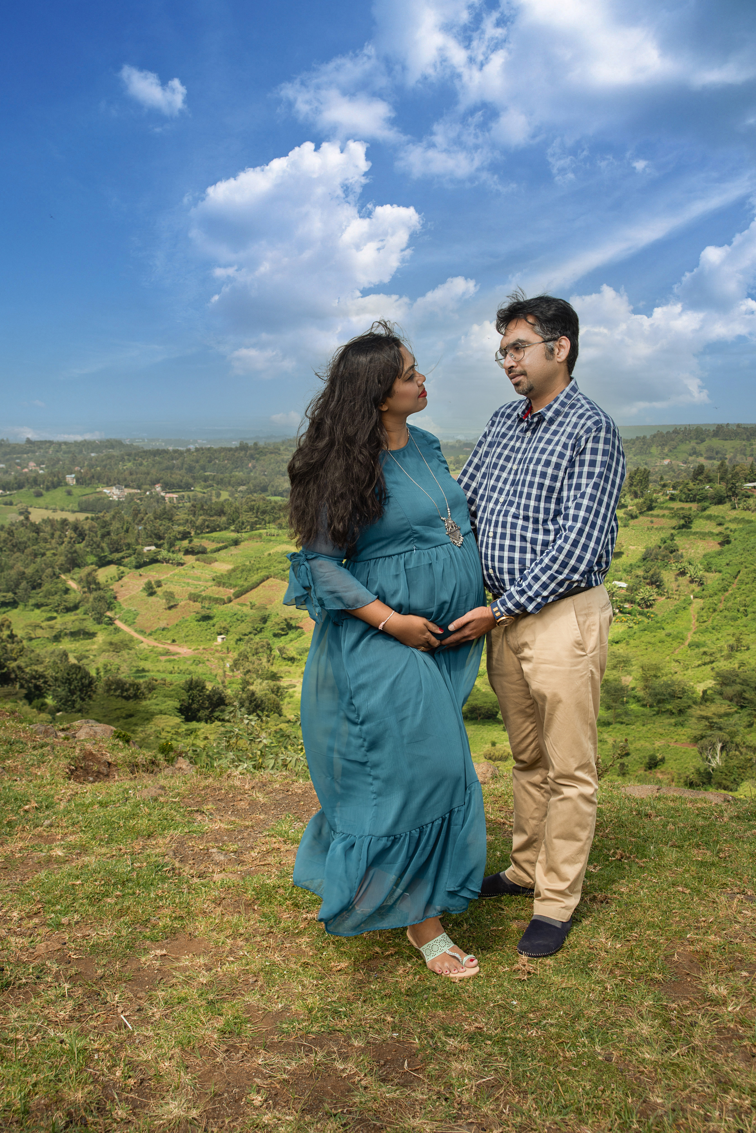 Mombasa Nairobi baby bump photo shoot at Ngong Hills