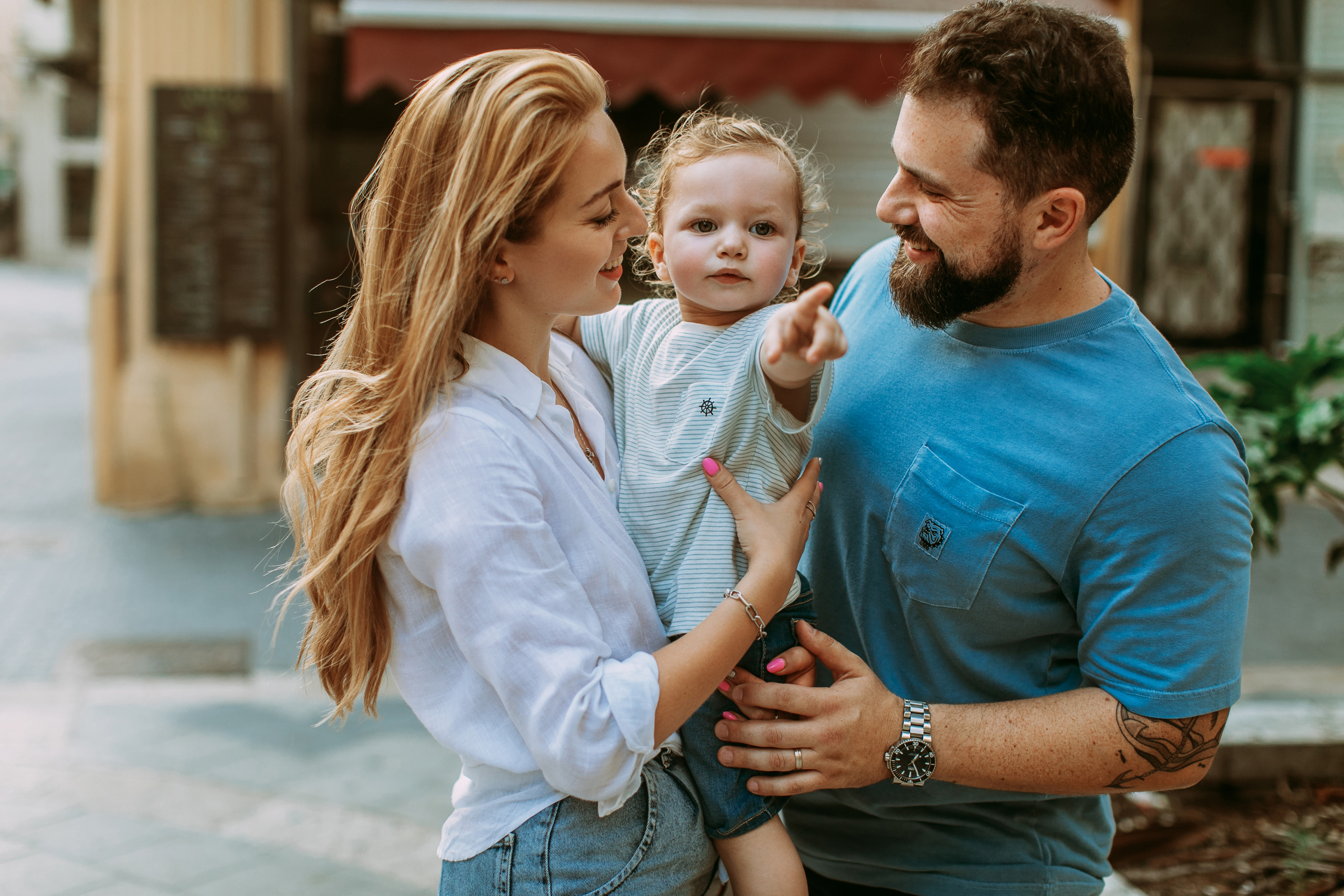 Family Street style Shooting at Downtown, Haifa. George TLV — Professional photographer and retoucher in Israel