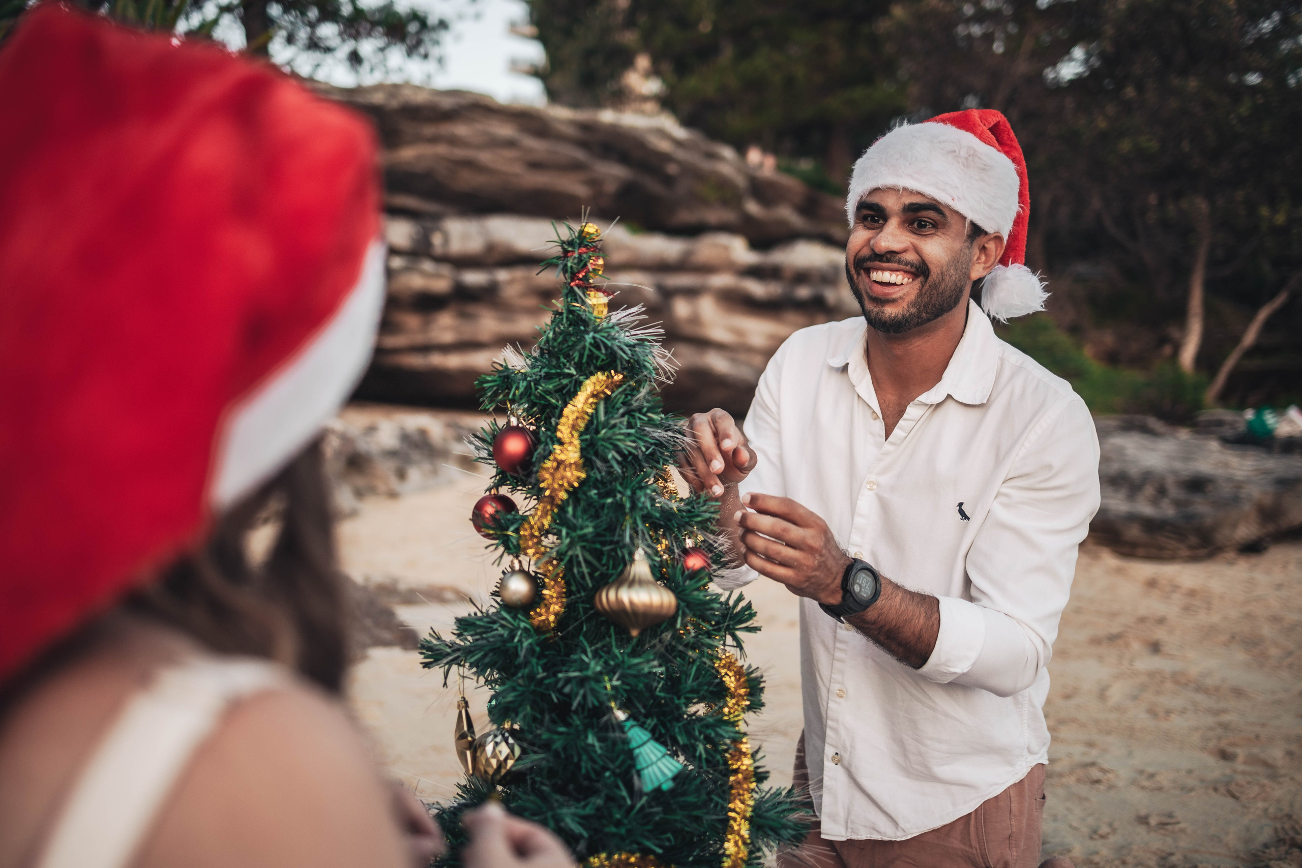 Heather + Tulio + Pregnant + Christmas. True Story Photography