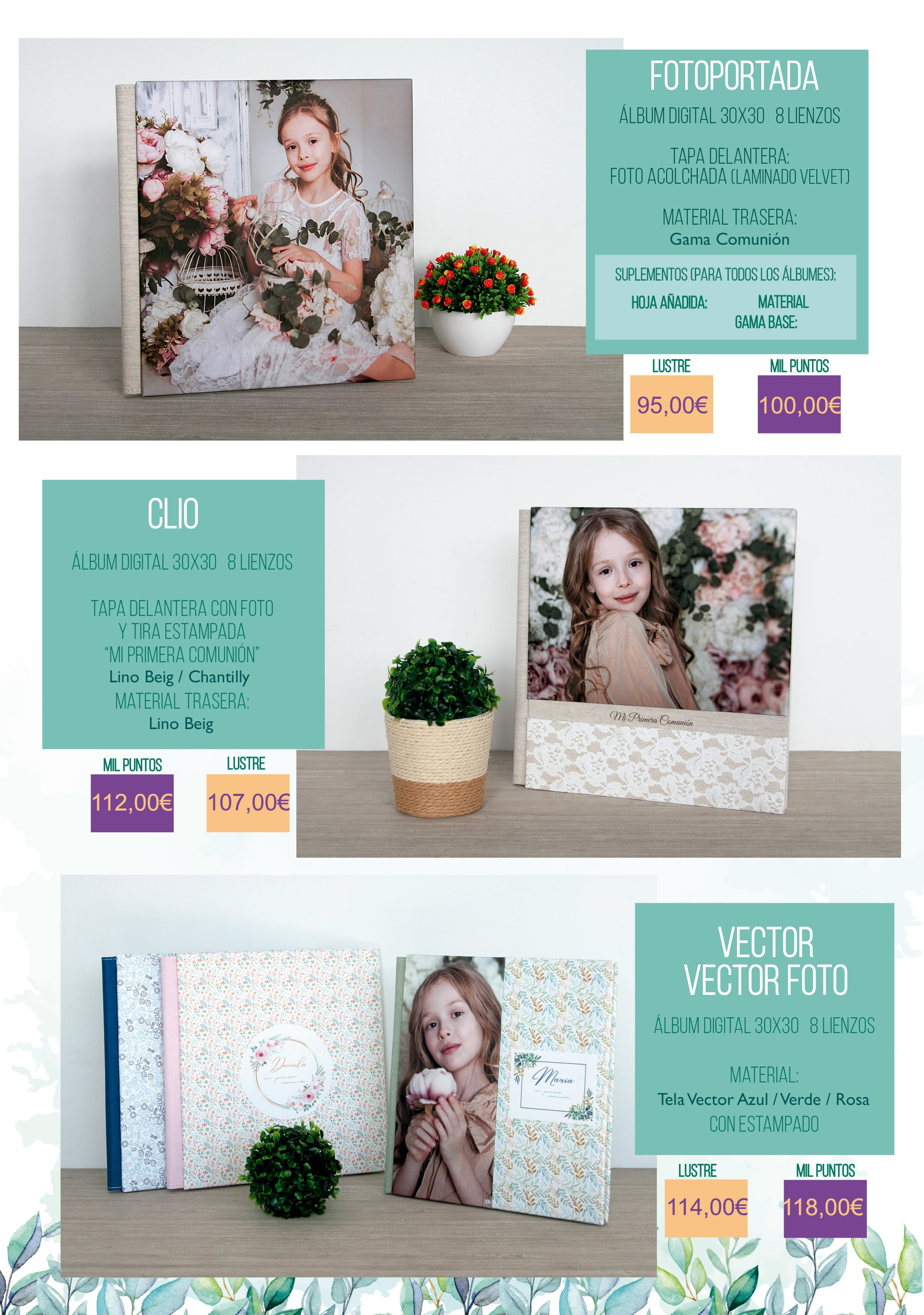 CatalogoComunion2026. Fotos con huella, fotografía de perros y mascotas en Sevilla