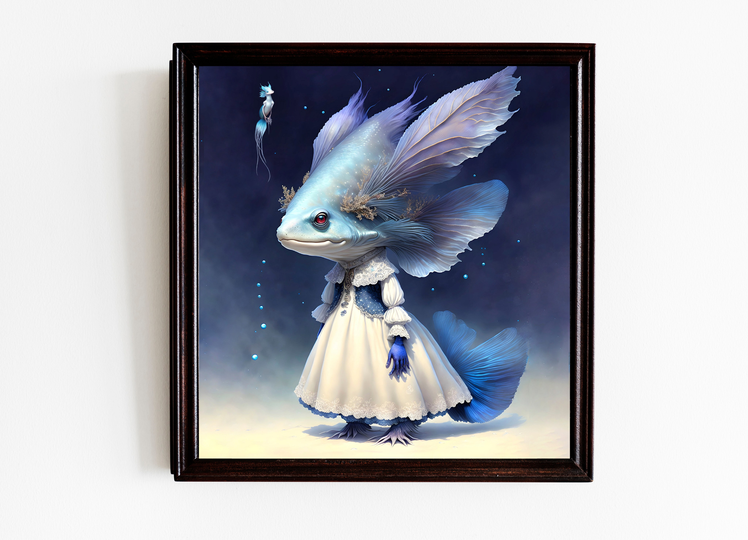 “Mesmerizing Mother Fish: Dive into the World of Stunning Digital Print. AI Photo Retoucher and Image Restorer Zhanna Ognivo