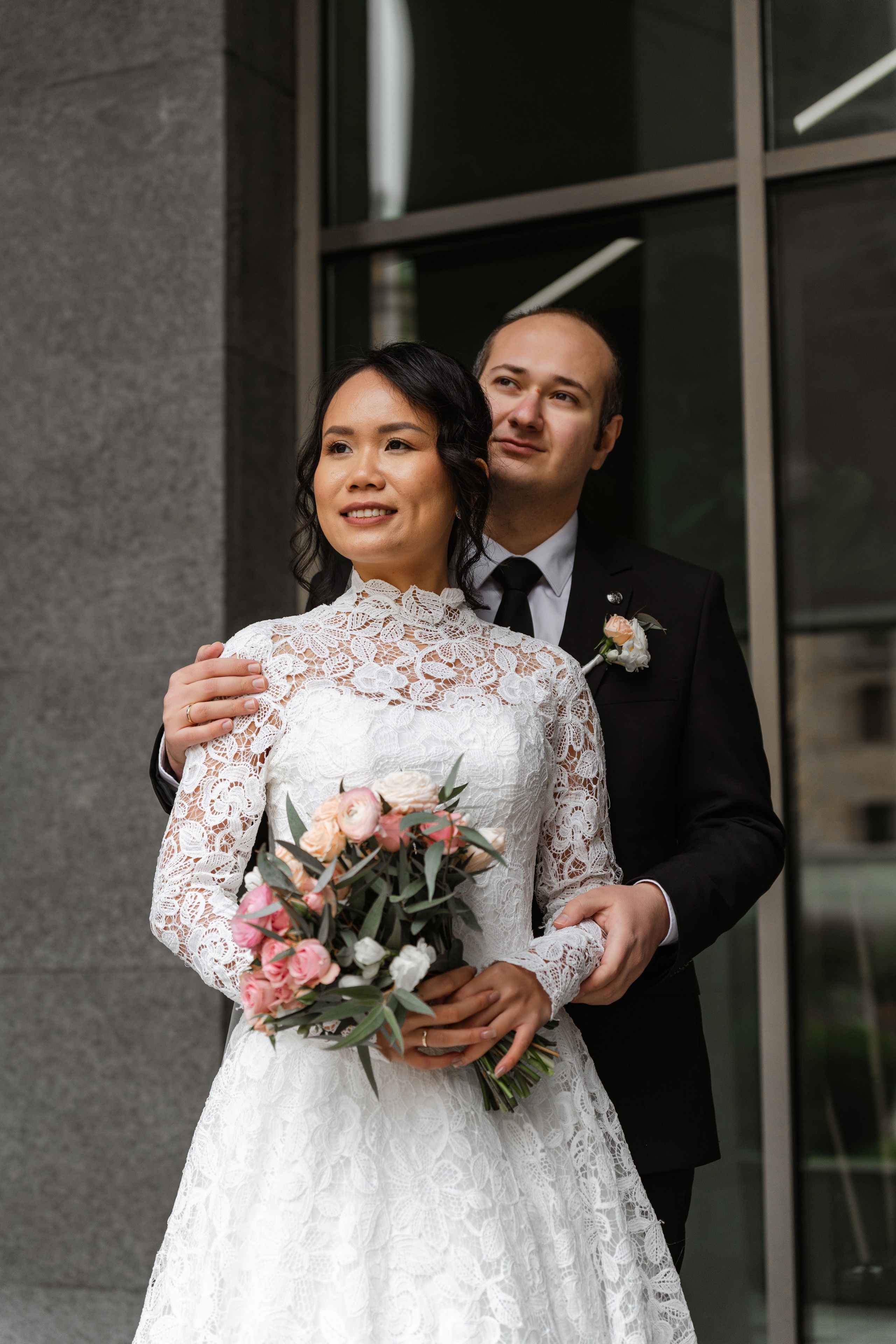 A wedding couple from Turkey and the Philippines in Tbilisi. Destination Wedding Photographers in Georgia, Armenia. Maks Kovalenko and Lara Tatosyan. Wedding videographer