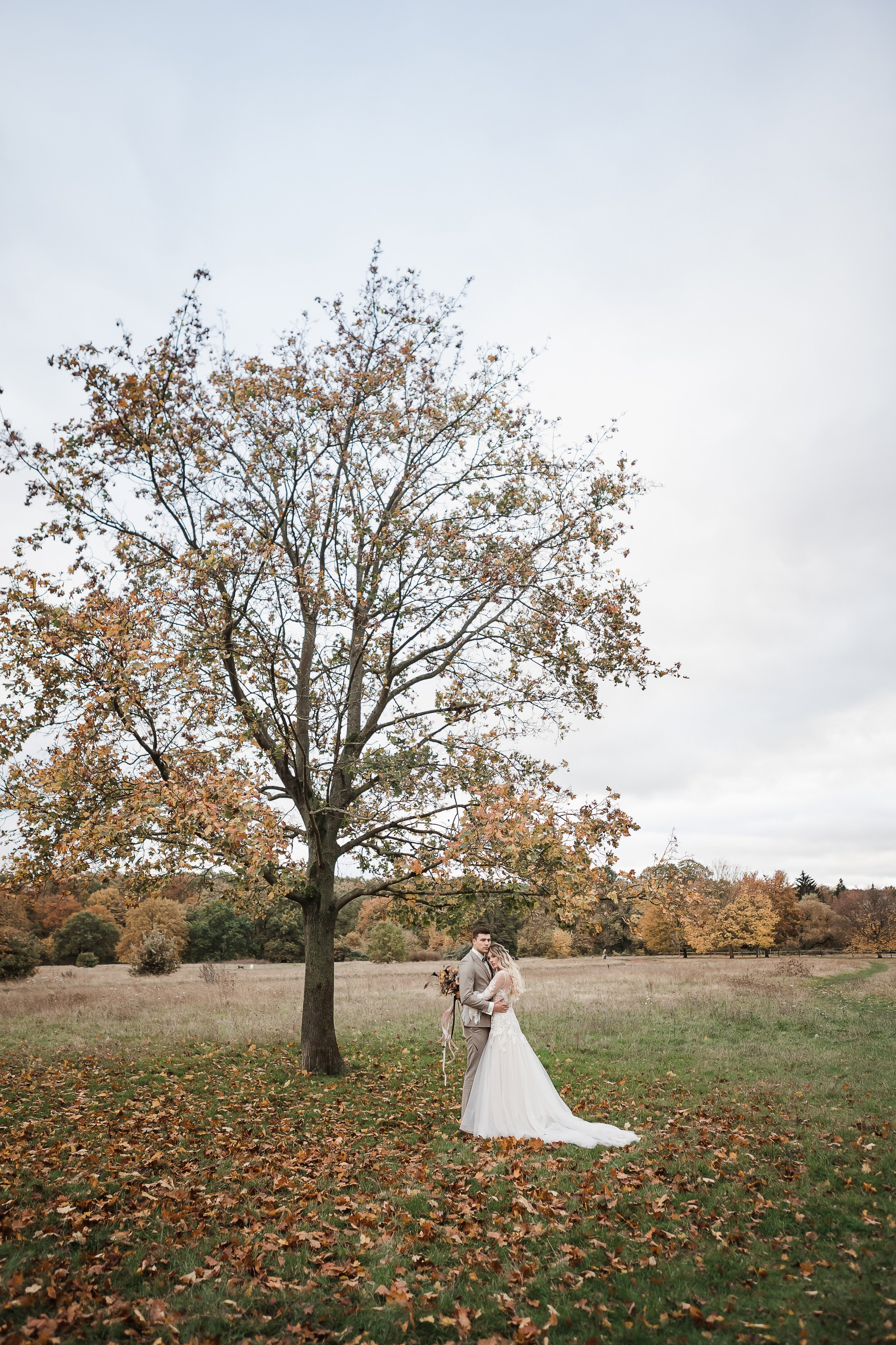 Осенняя свадьба на природе. Фотограф из Ганновера Анна Хорст