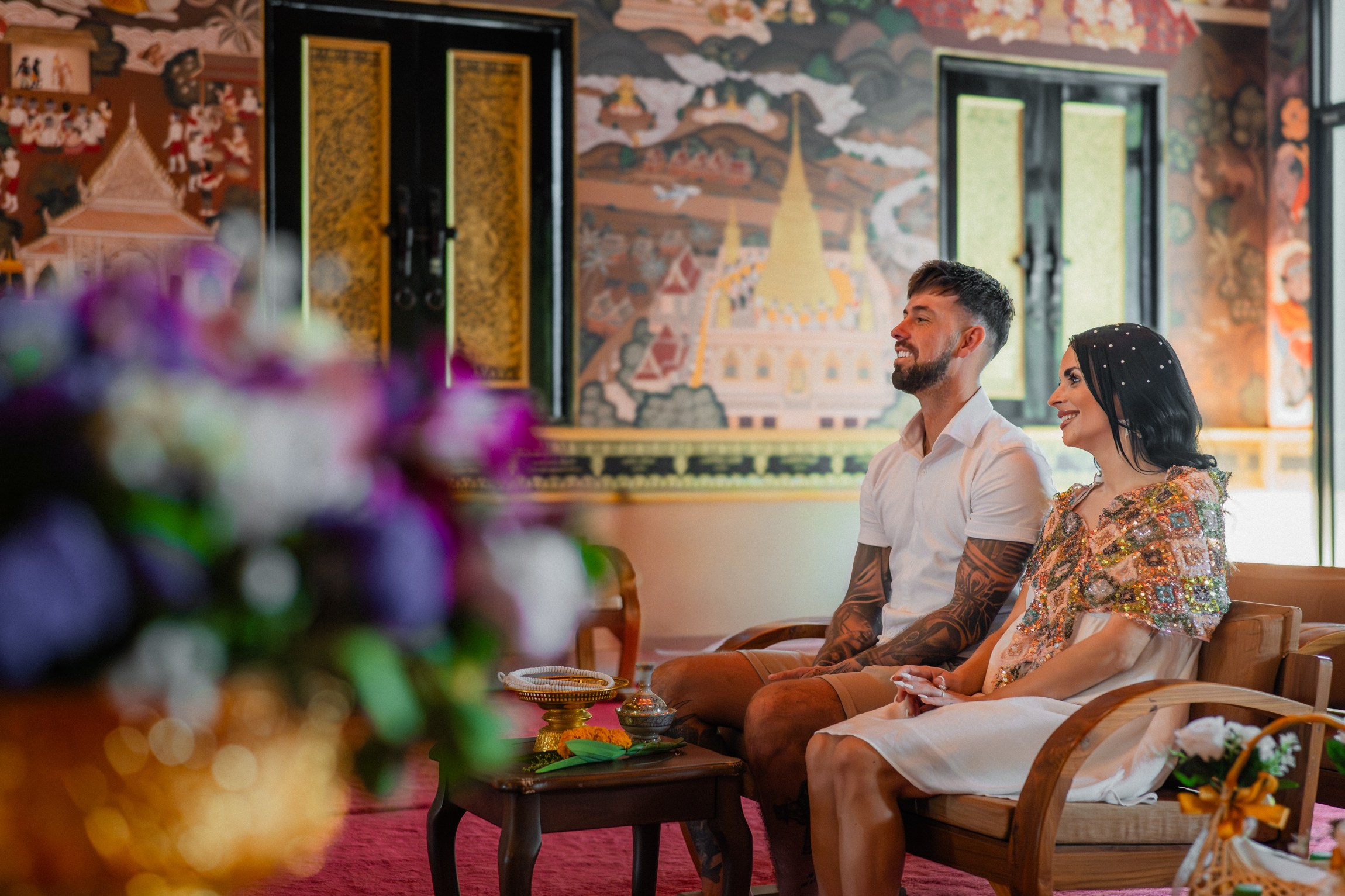 Georgia and Ben. Буддийская свадебная церемония на Самуи, Таиланд