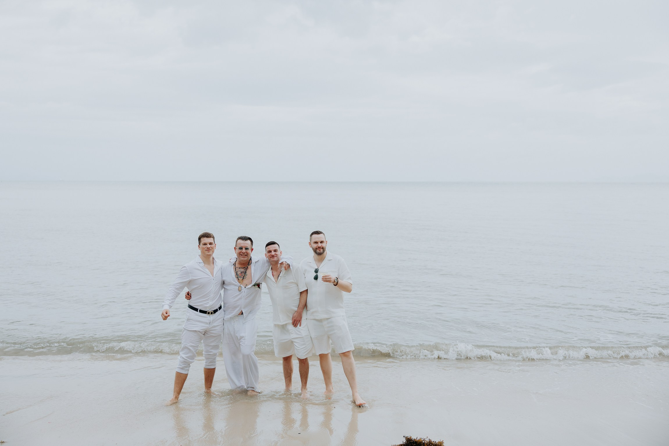 Simone & Matthias Peter. Buddhist blessing wedding Ceremony on Koh Samui, Thailand