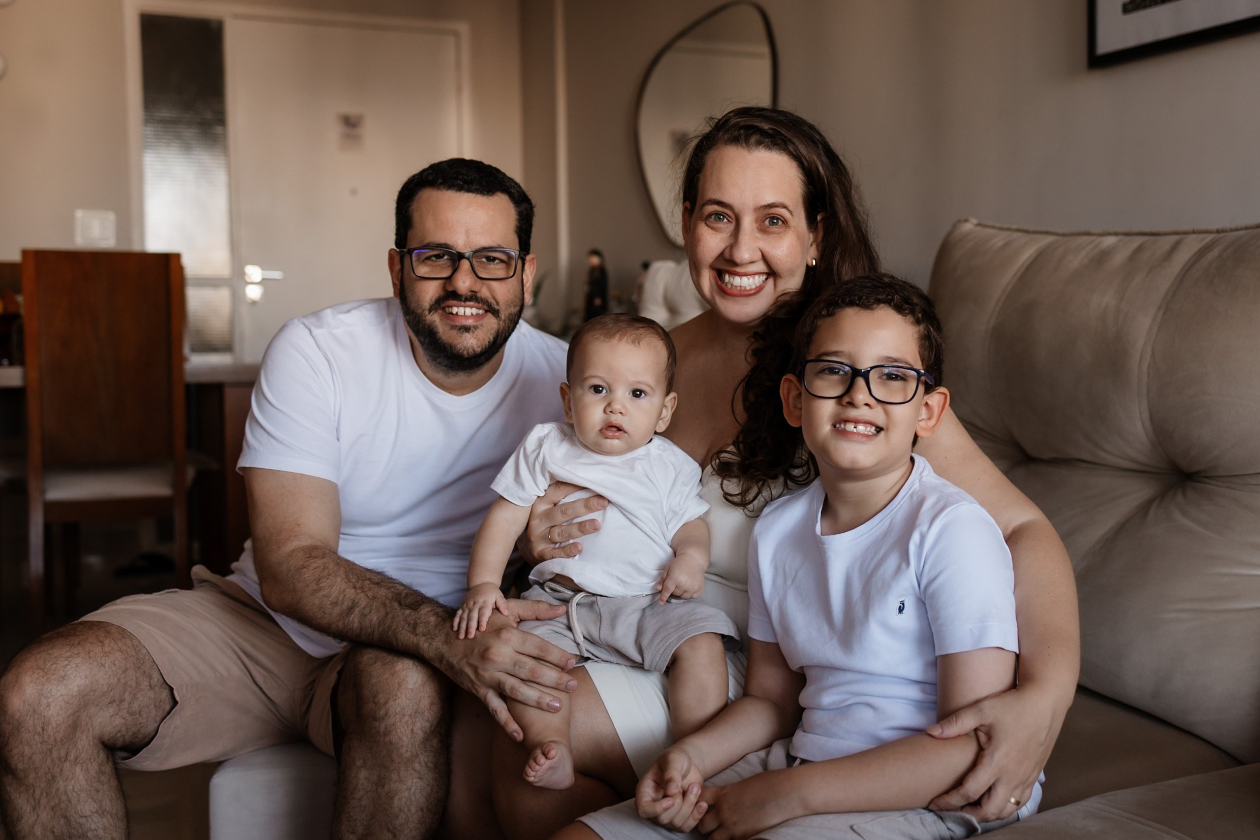 Ensaio Família em Casa em Brasília | Caetano com 6 meses