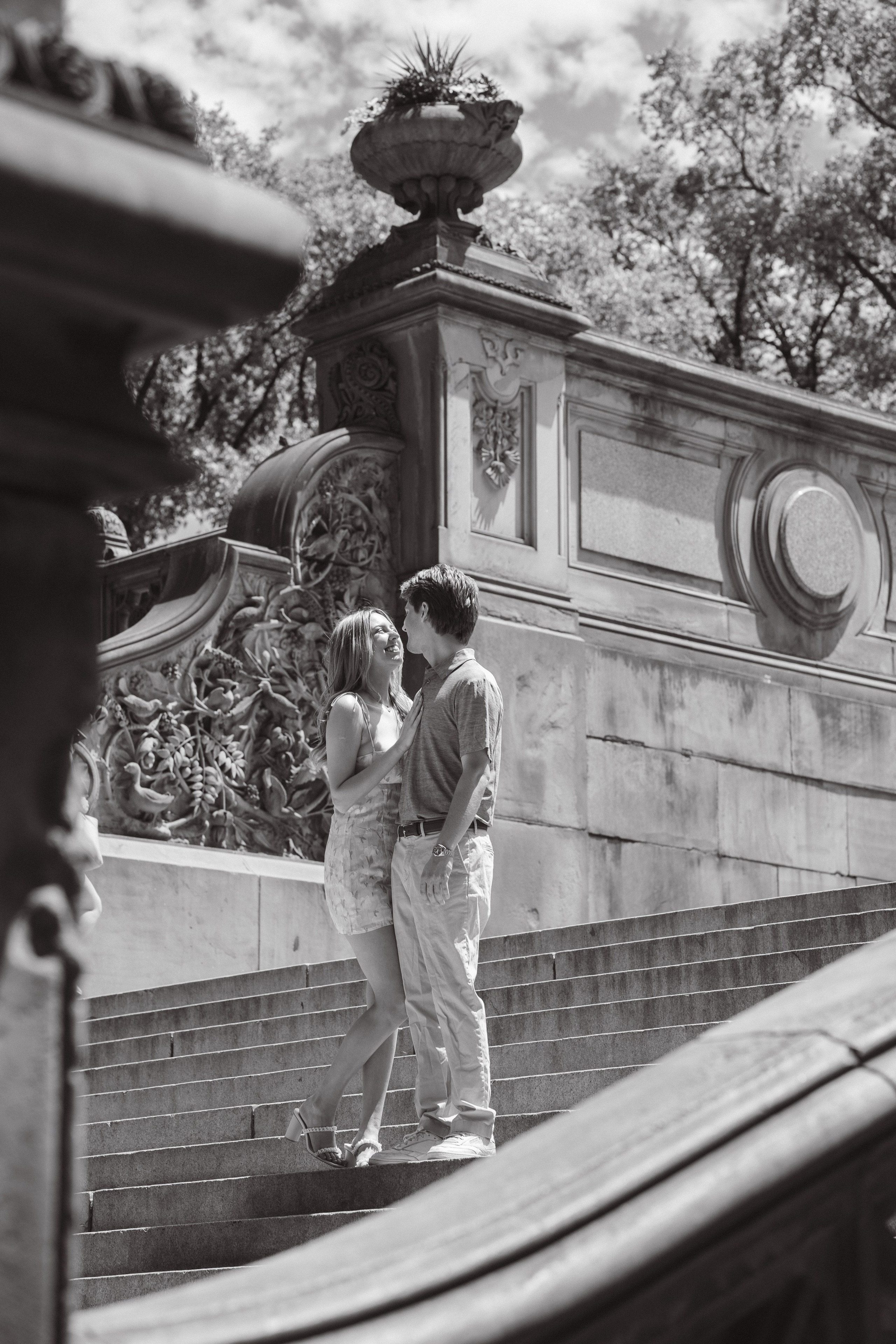 Surprise proposal Central Park. New York + destination photographer