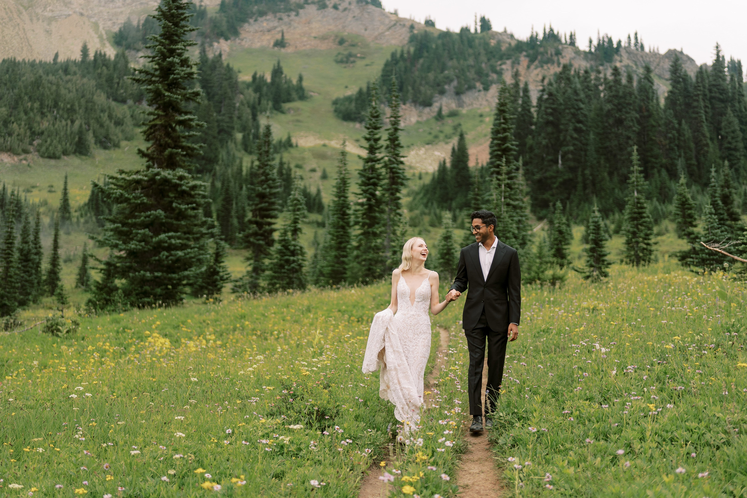 Rachel & Ryan Wedding photoshoot. August 2024. Little Tipsoo Lake, WA Day 2. EVAN ARISTOV WEDDING PHOTOGRAPHY — Seattle Wedding Photographer