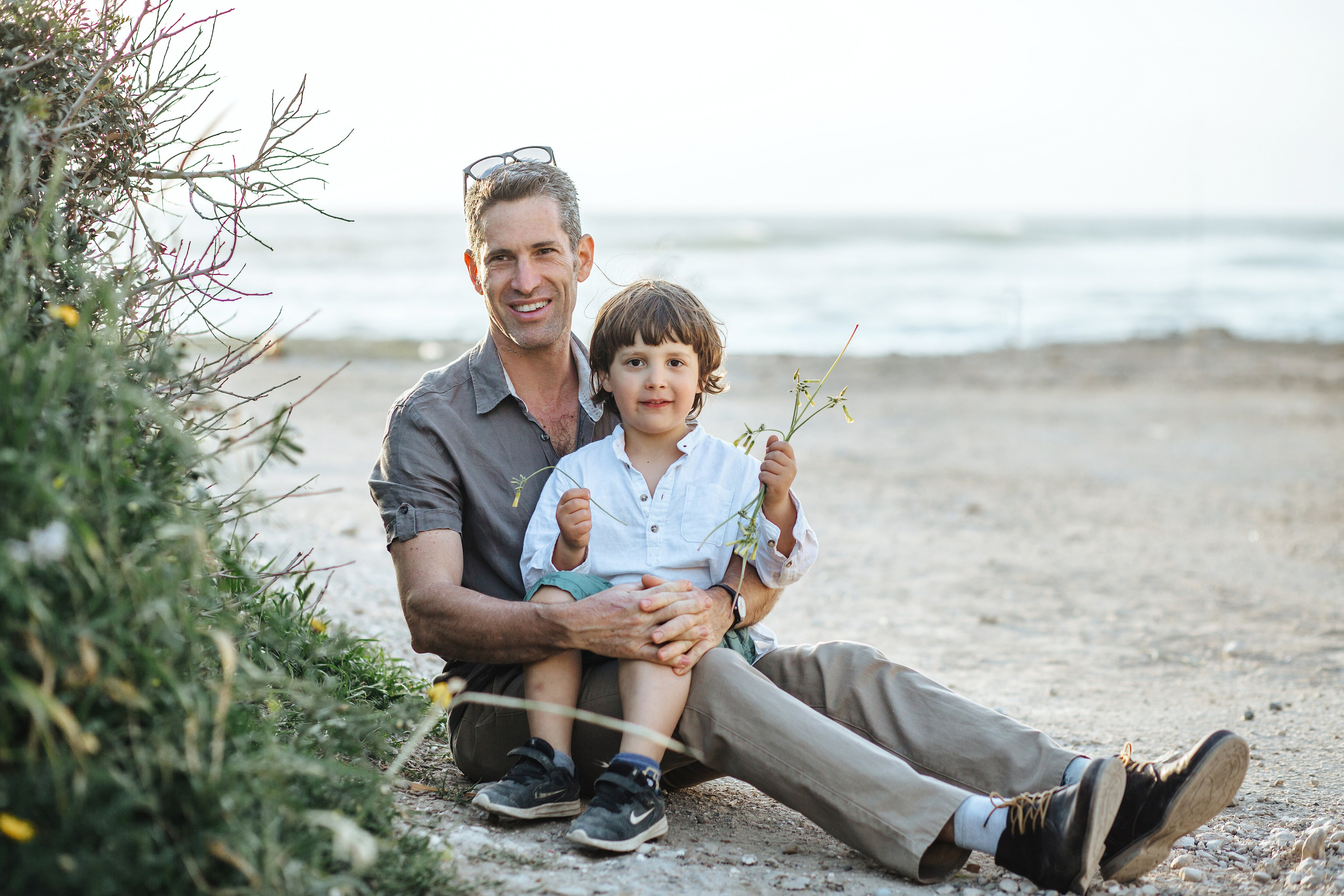 Family walk at Tel Shikmona. Family photographer in Israel