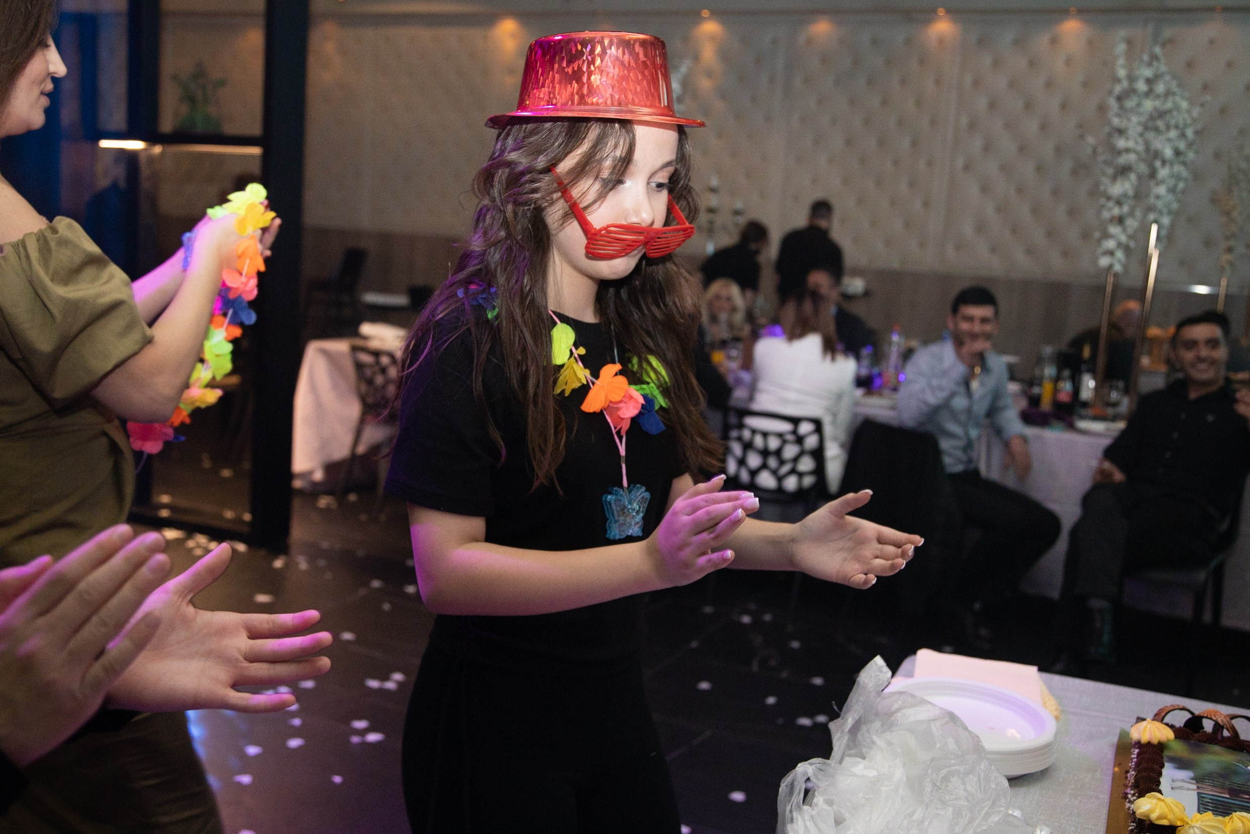 Bat Mizva celebration. Elina. Home