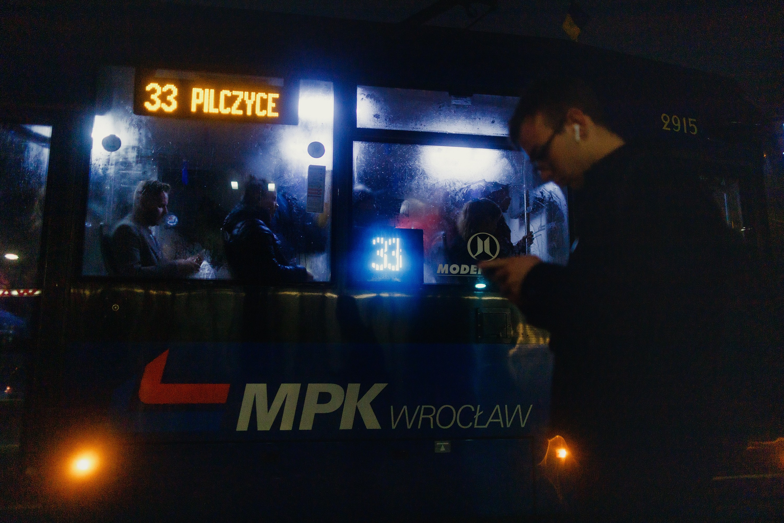 Night rainy Wroclaw. Kaja | fotograf psów we Wrocławiu