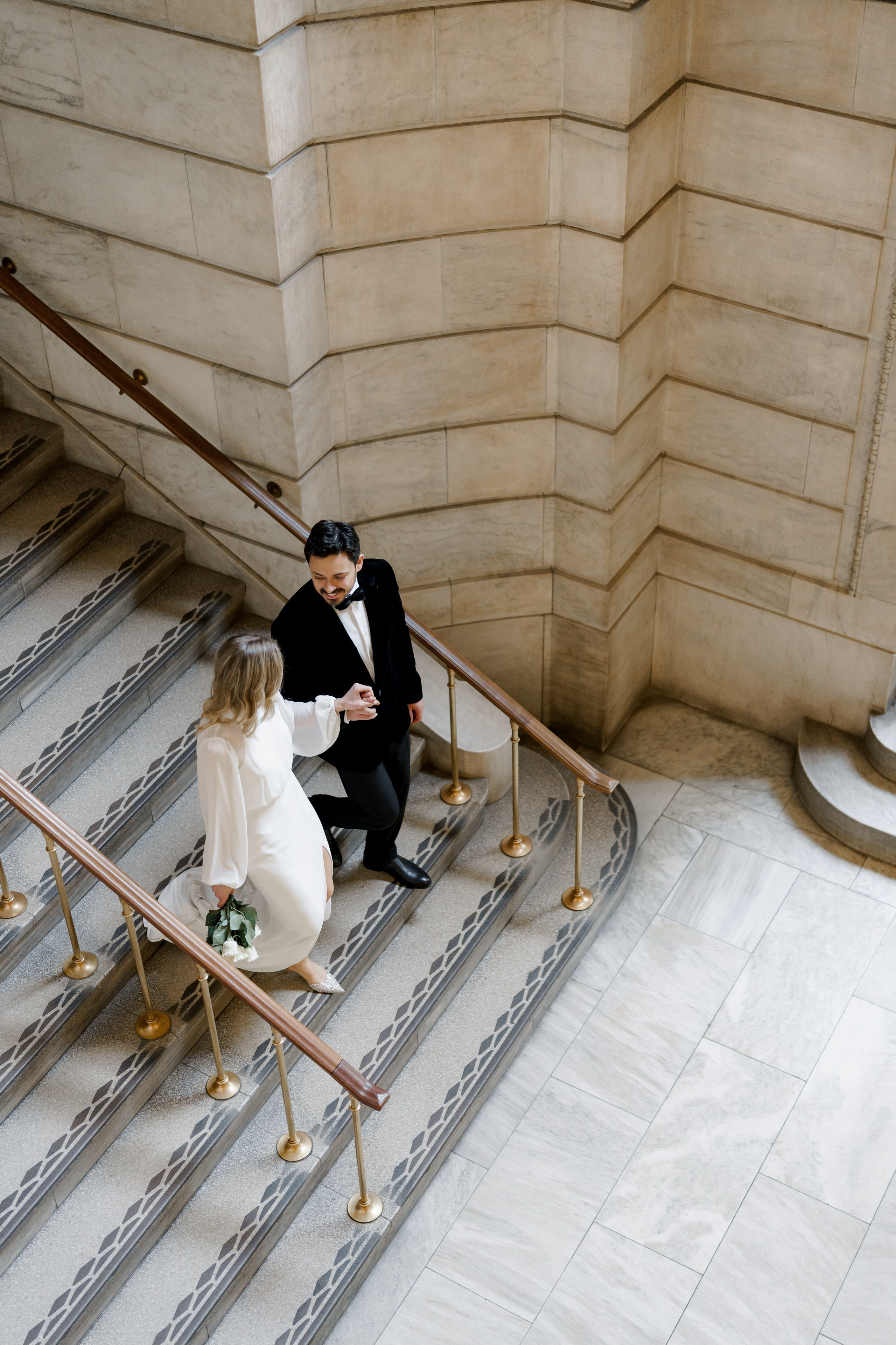 Caroline and Brendan’s Museum MET and Library Engagement Shoot. Wedding photographer and videographer New York | New Jersey