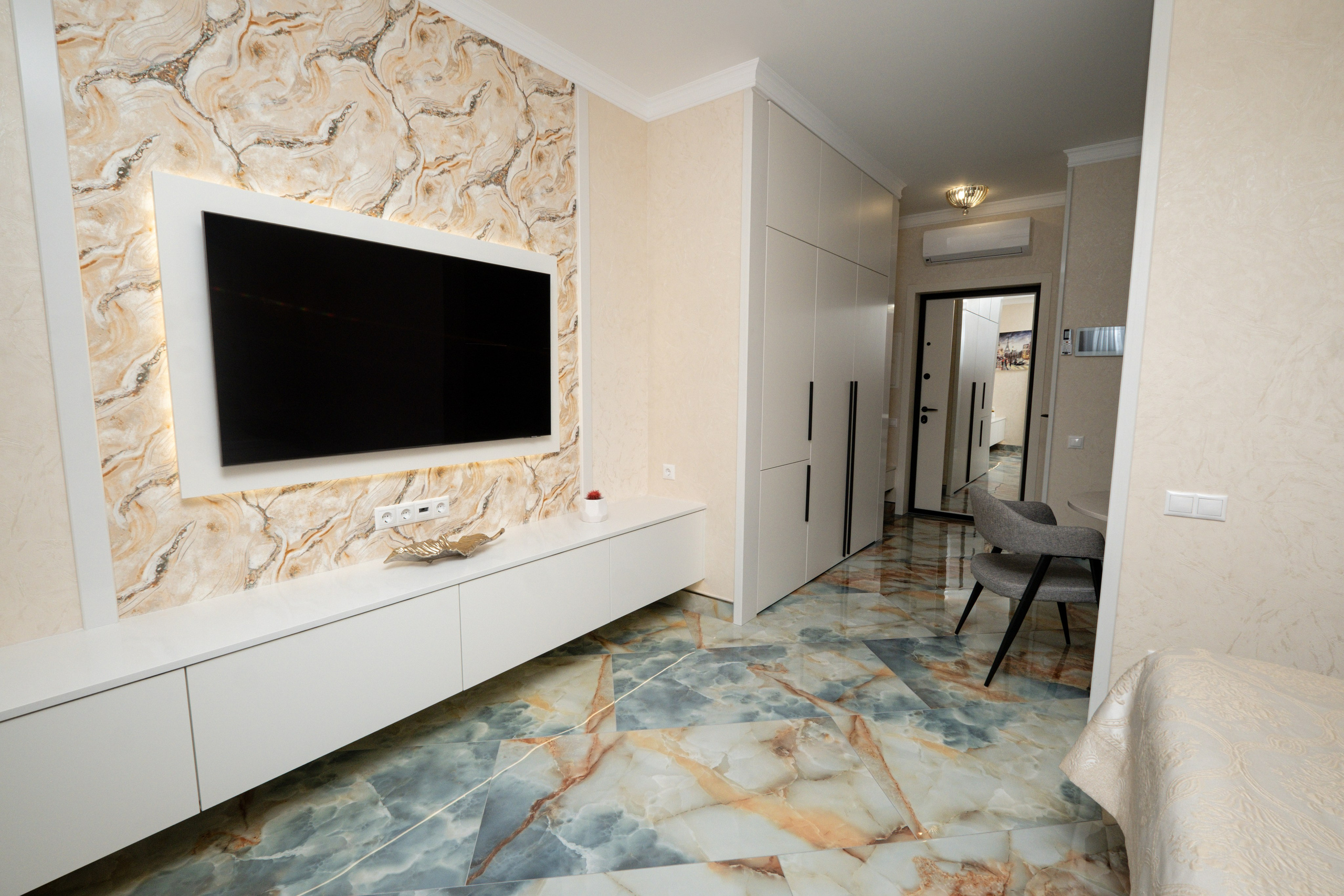 Przytulne mieszkanie w nowoczesnym stylu. Fotograf nieruchomości