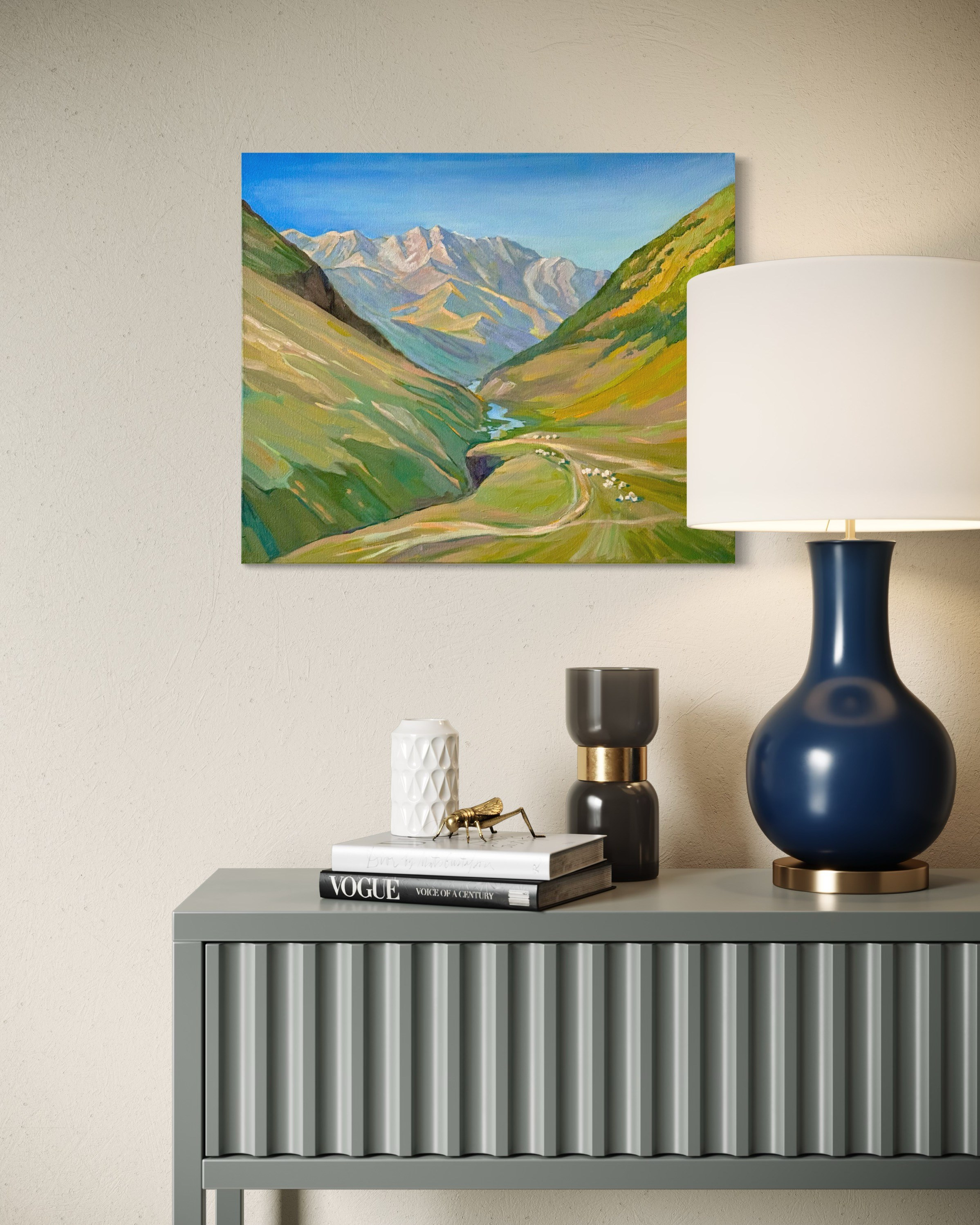 «Shkhara glacier». Художник живописец Савелова Ольга