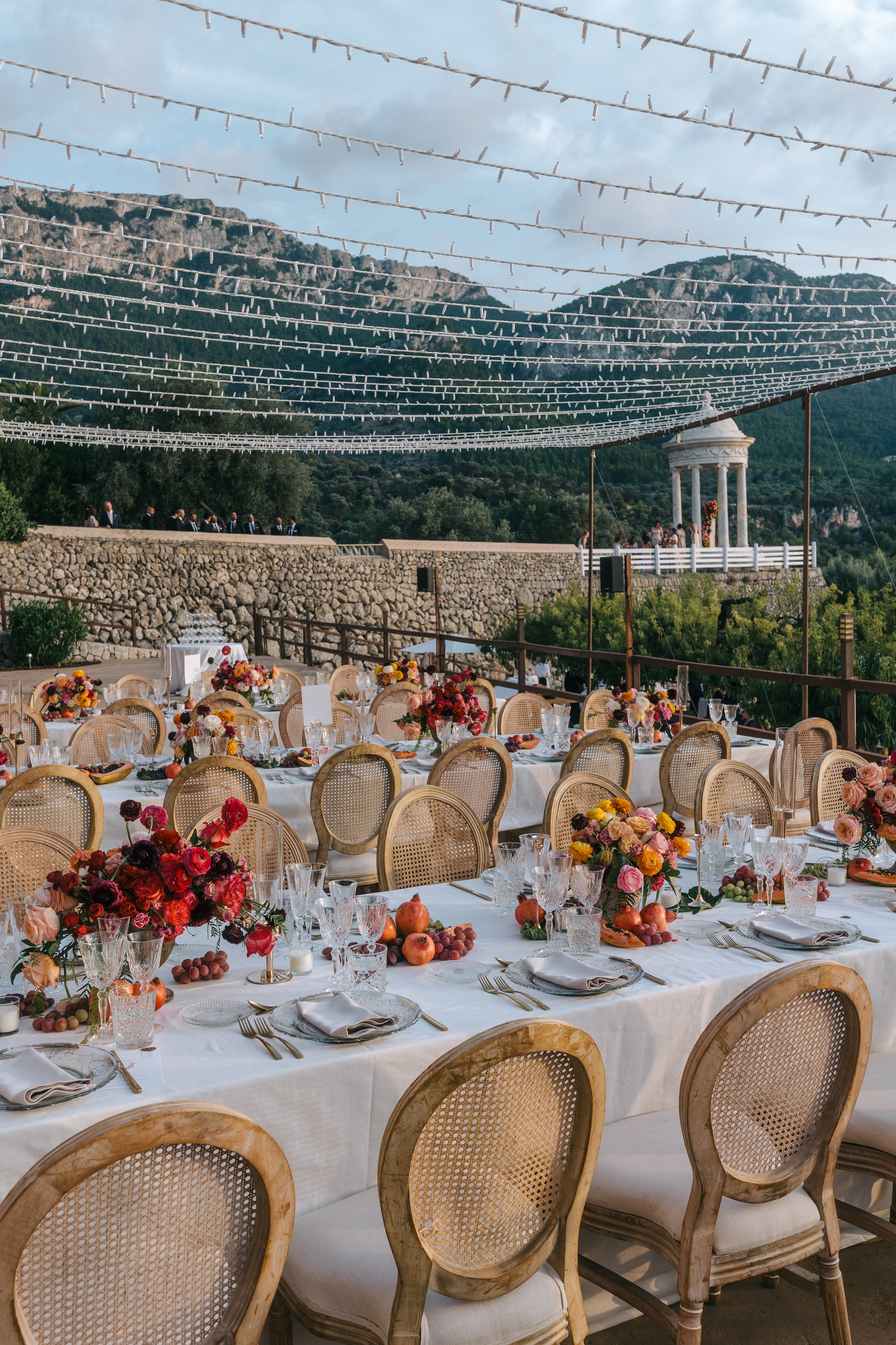 Mallorca venue Son Marroig for this LA Wedding Ceremony. Wedding Celebrant in Mallorca Iban Collin