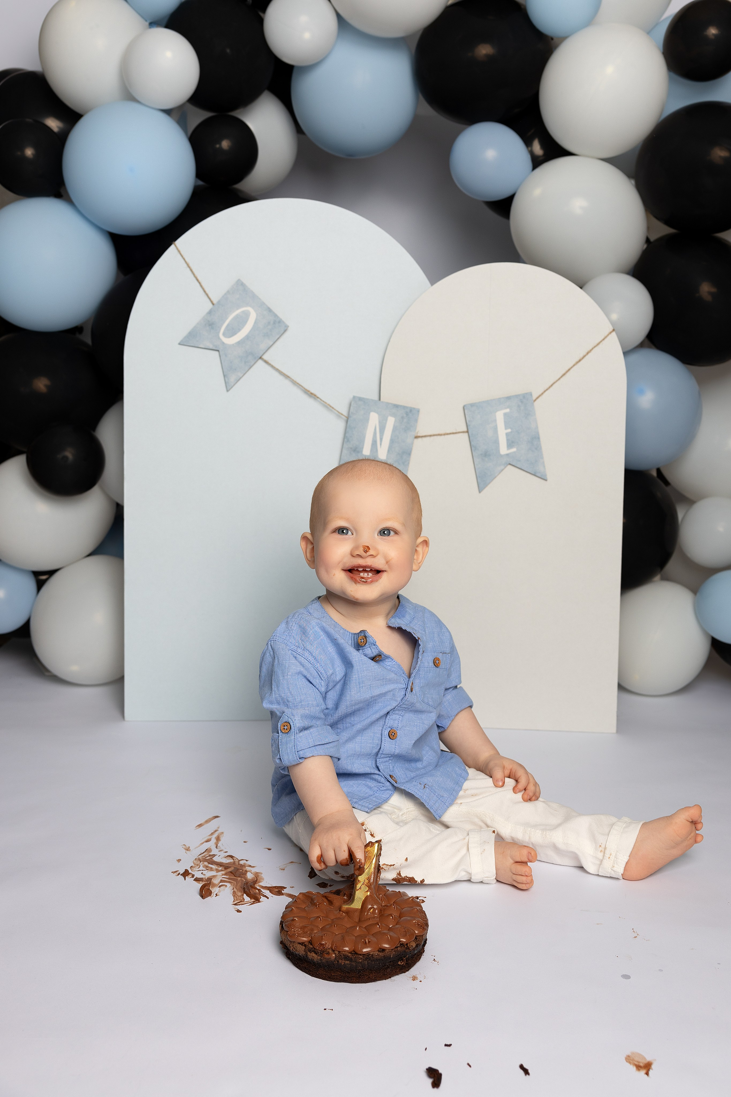 Erster Geburtstag „Cake Smash“. Maria Langlitz Photography