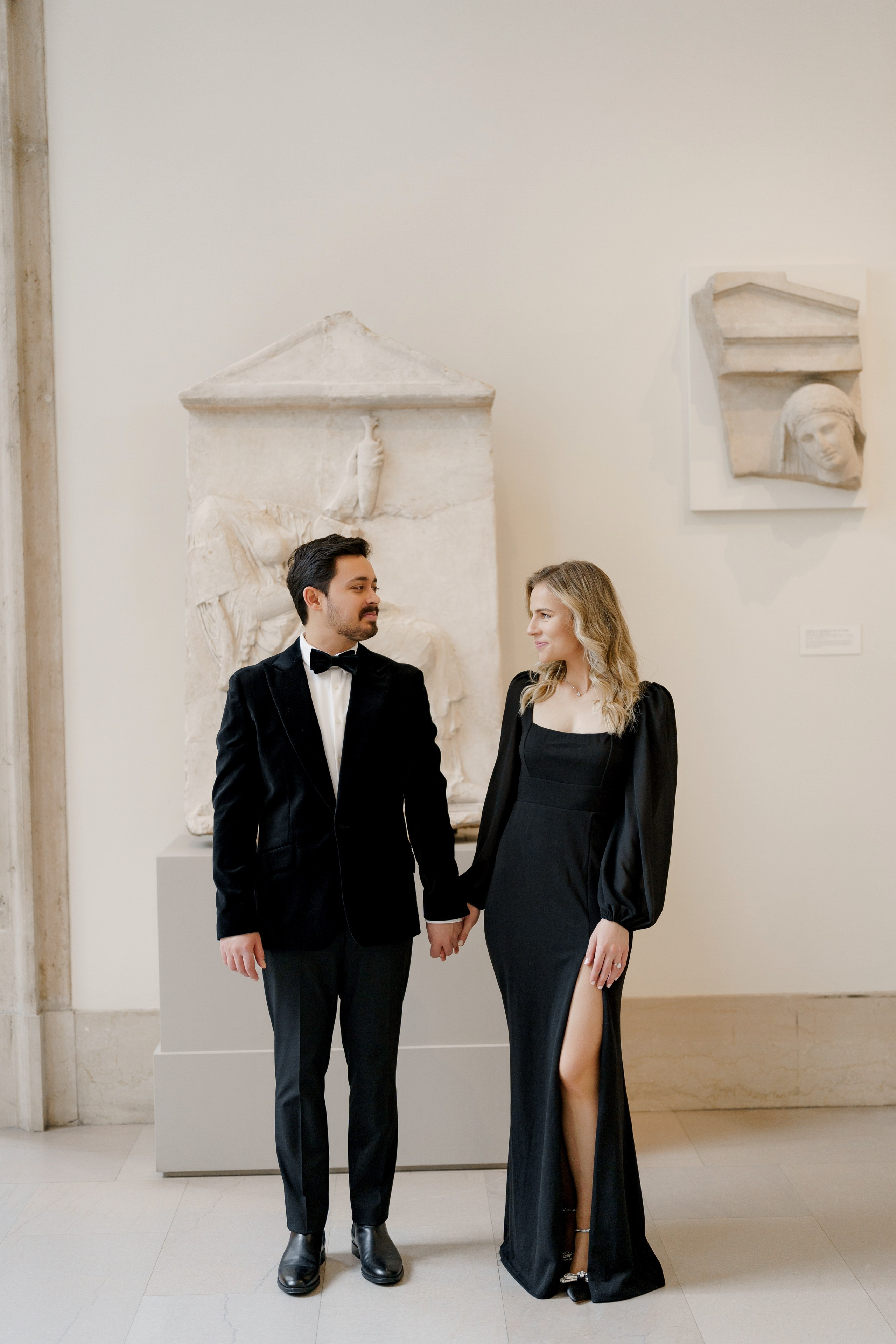 Caroline and Brendan’s Museum MET and Library Engagement Shoot. Wedding photographer and videographer New York | New Jersey