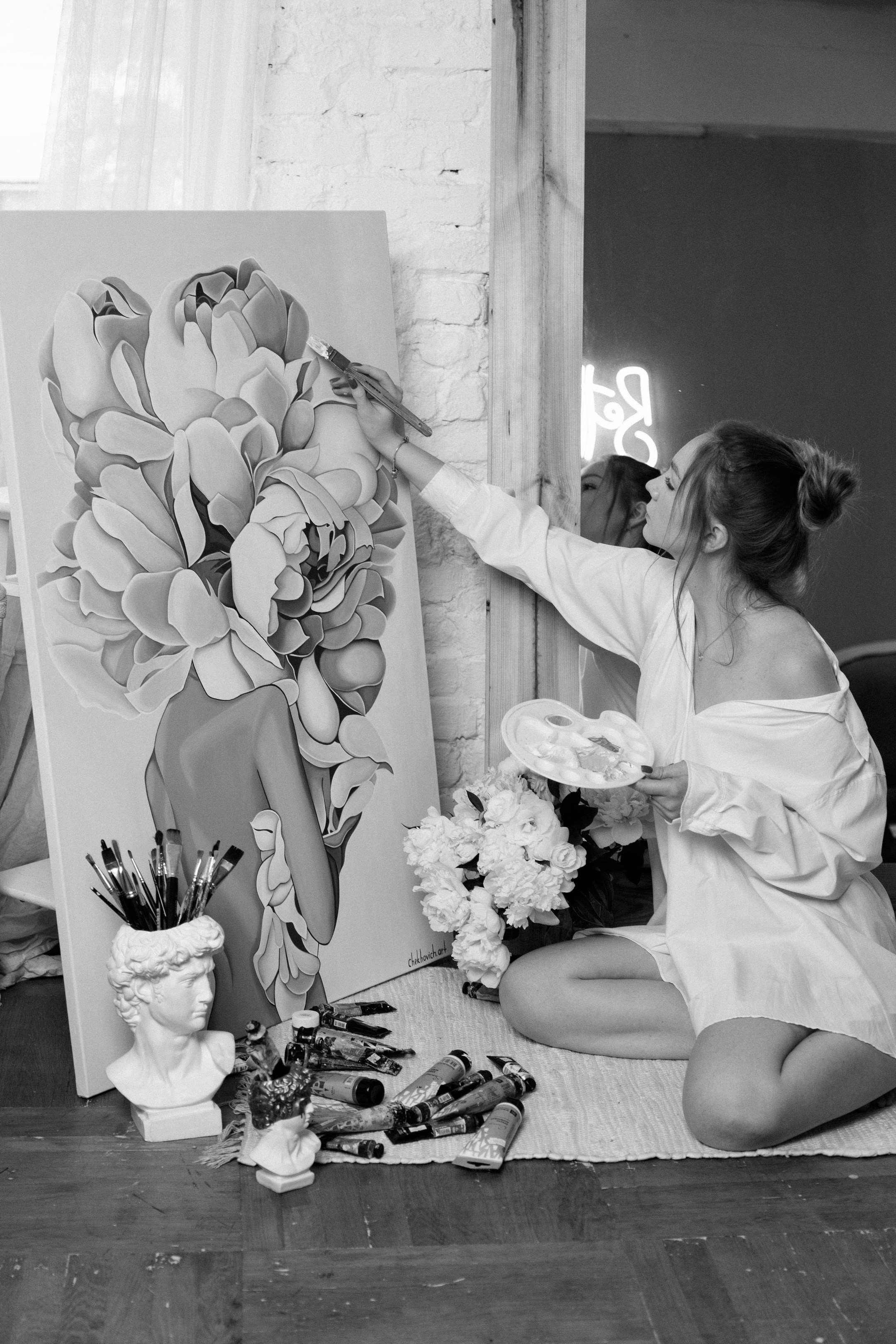 Алеся-фотосессия для художника. Фотограф Анна Кучерявая | Свадьбы и мероприятия в Дубае