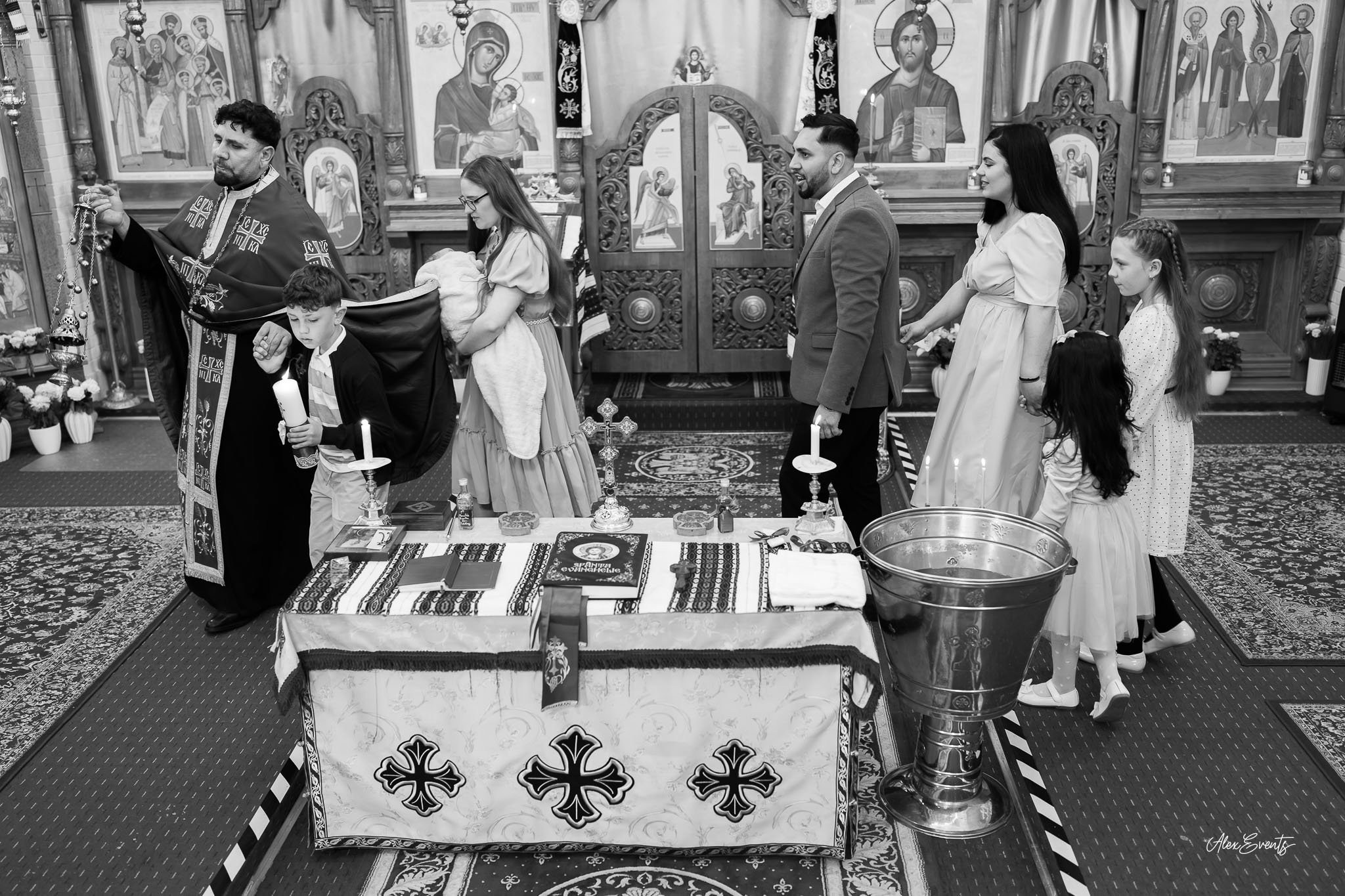 Fotograf Botez Vejle | Biserica Românească | AlexEvents