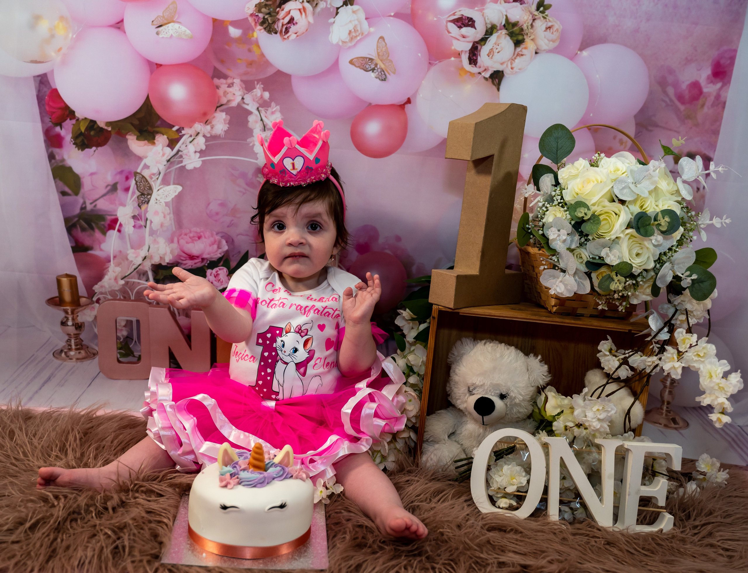 Smash the cake. Lucia Adam Family Photography