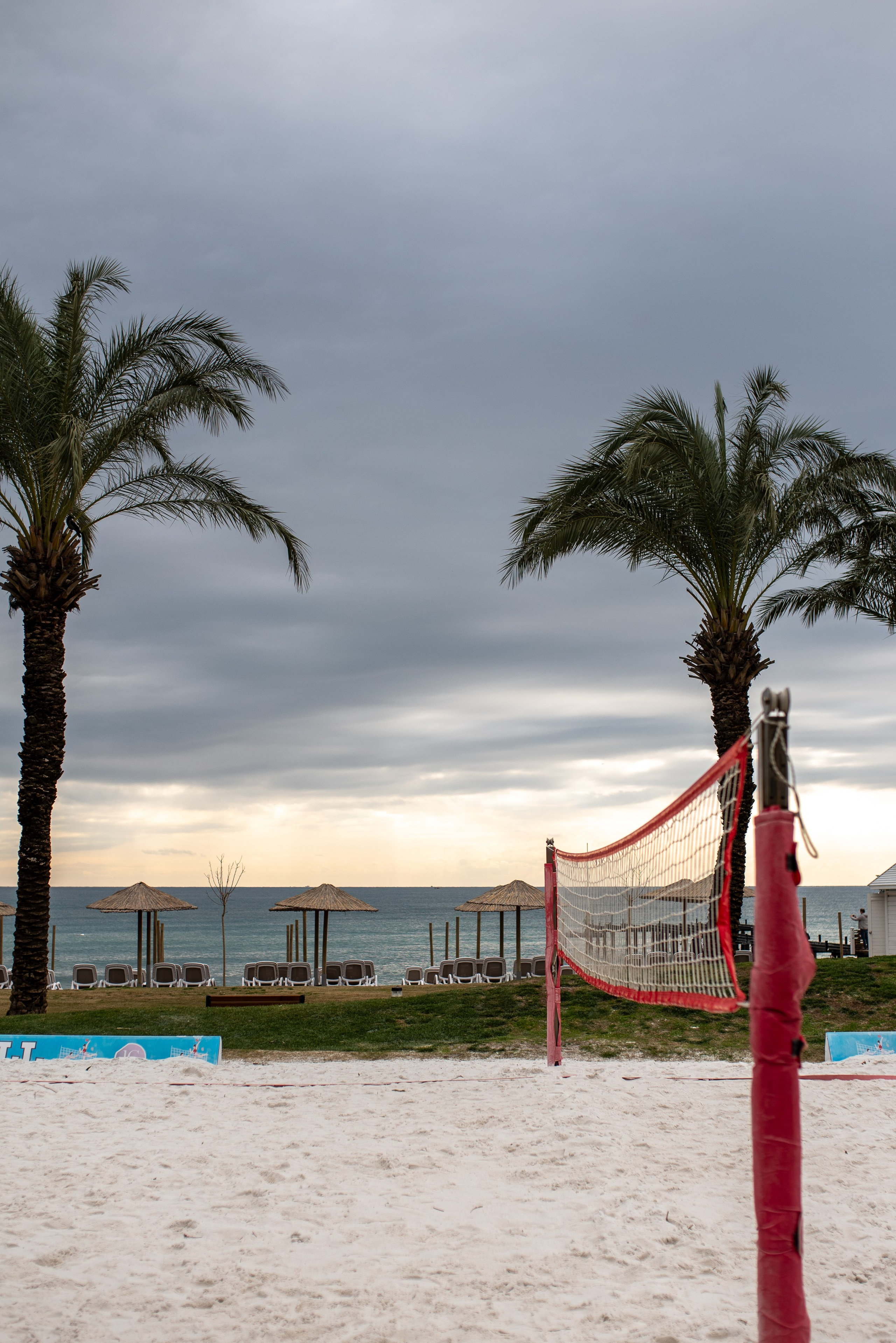 An outdoor seating area with sea views at the IC Hotels family resort in Antalyaby a professional photographer.