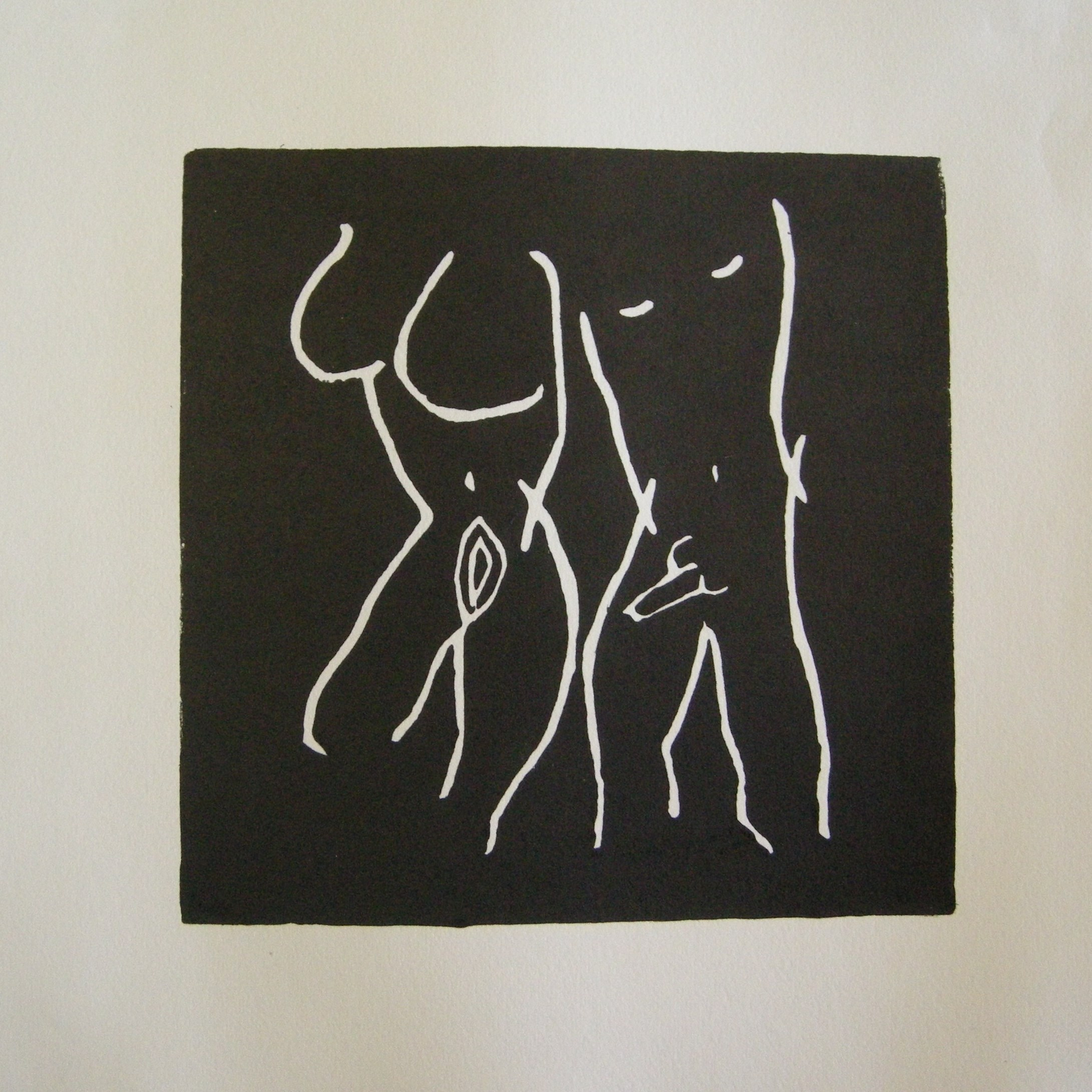 Akt 2025 - 20x20 auf Papier 30x30