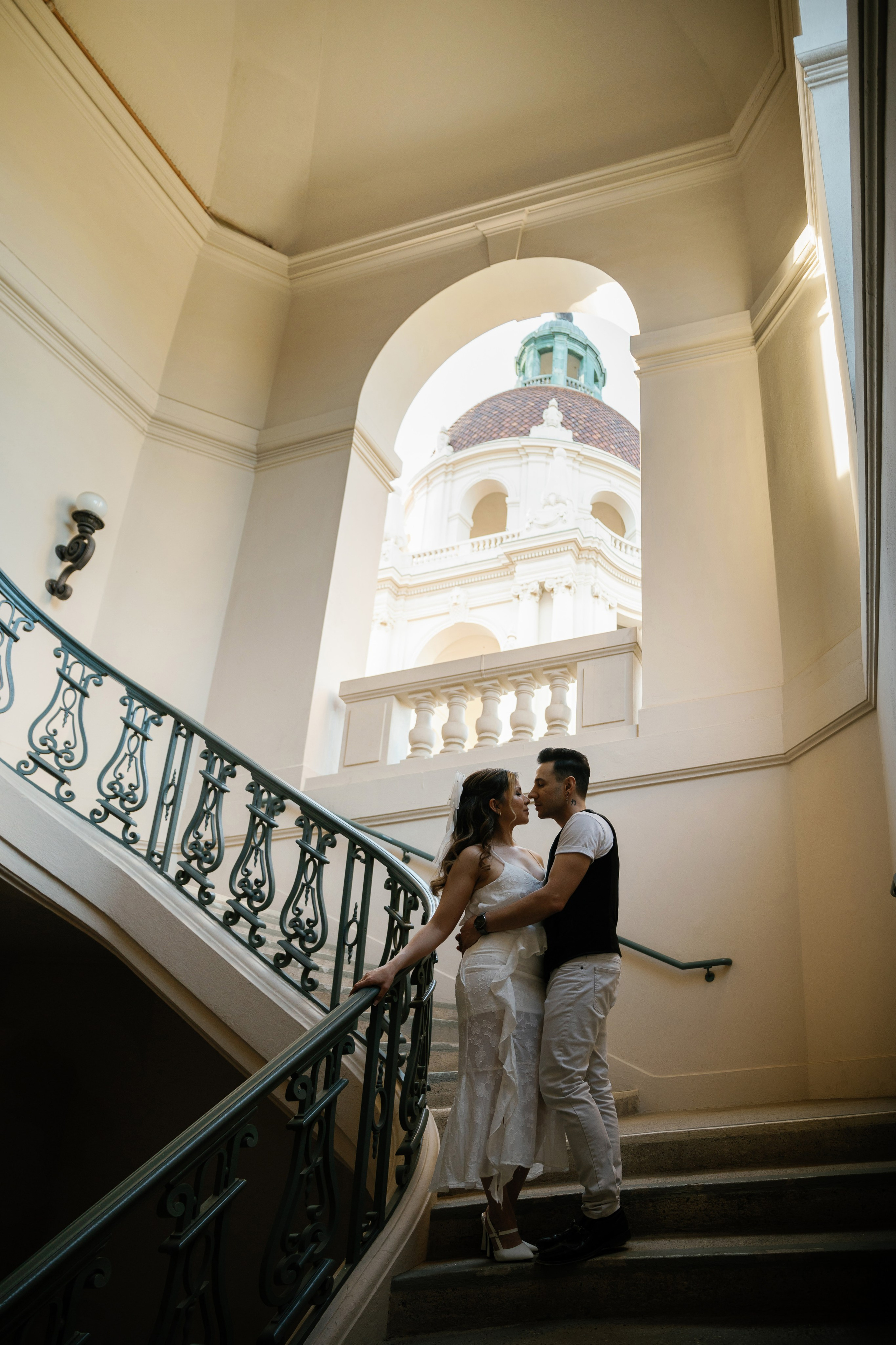 Pasadena City Hall Engagement Photoshoot, California. Wedding Photography & Videography Team in California, Los Angeles, San Francisco, San Diego and Travel