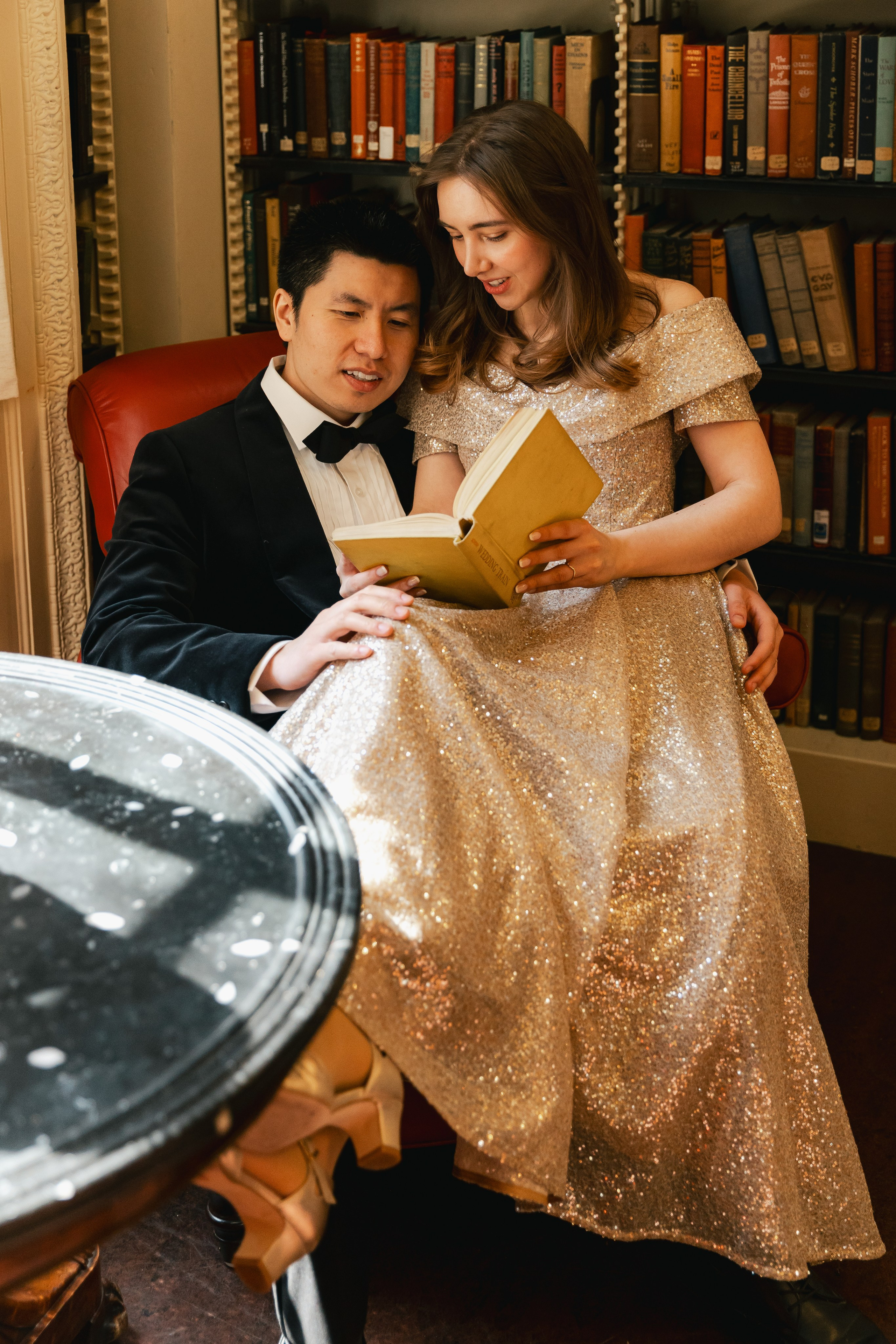 Engagement Session In Boston Athenaeum
