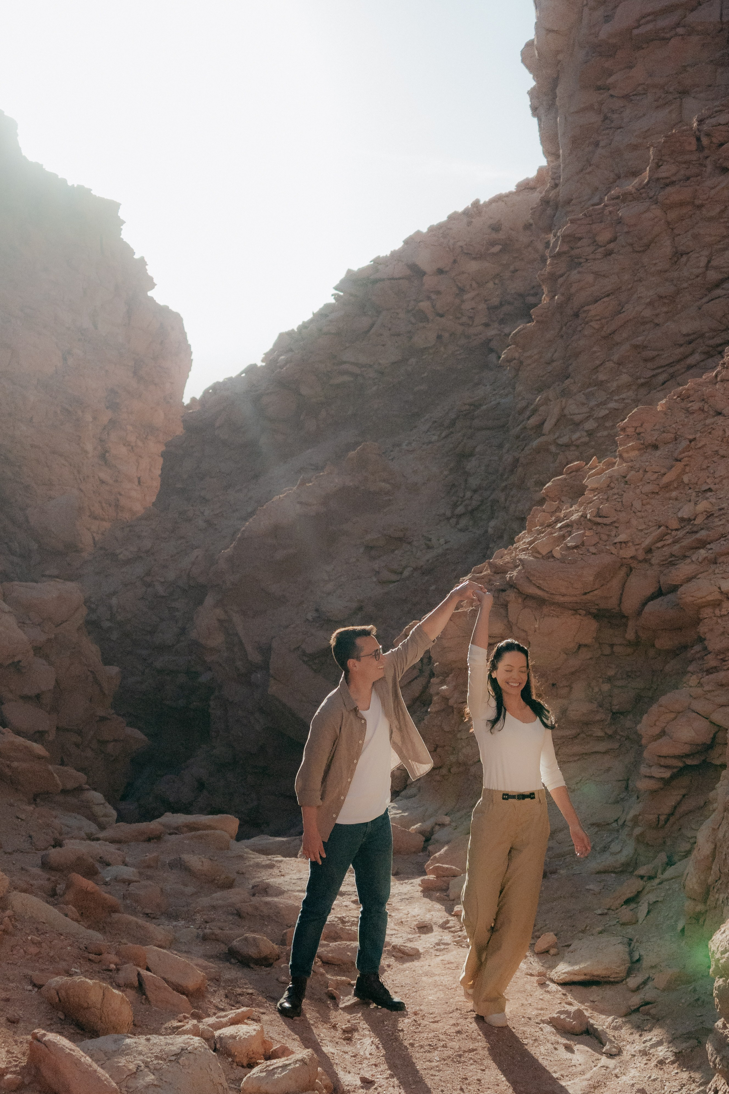 Sessão casual no Vale dos Cogumelos. Fotógrafo em San Pedro de Atacama
