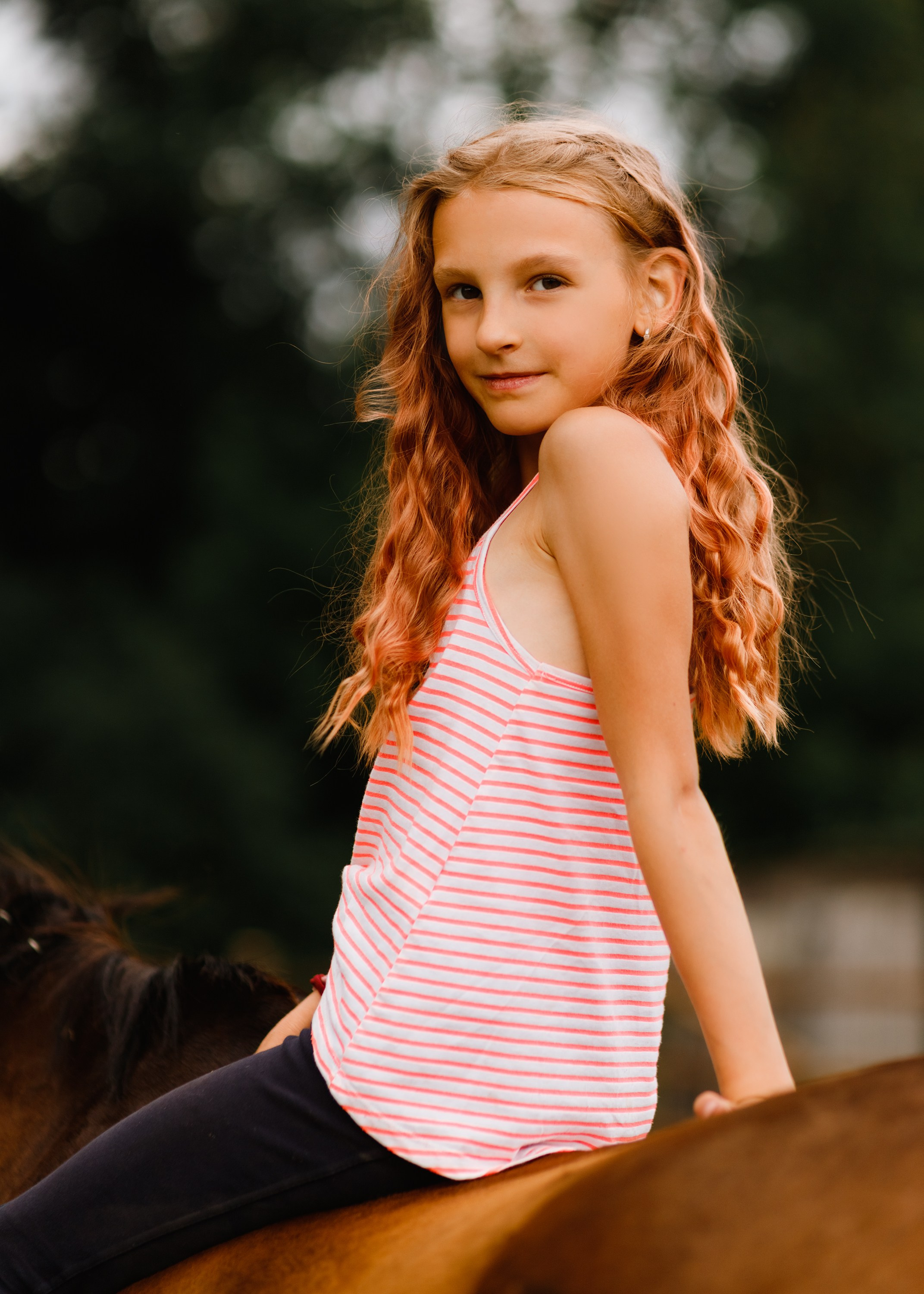 Girls & horses, summer. Kaja | fotograf psów we Wrocławiu