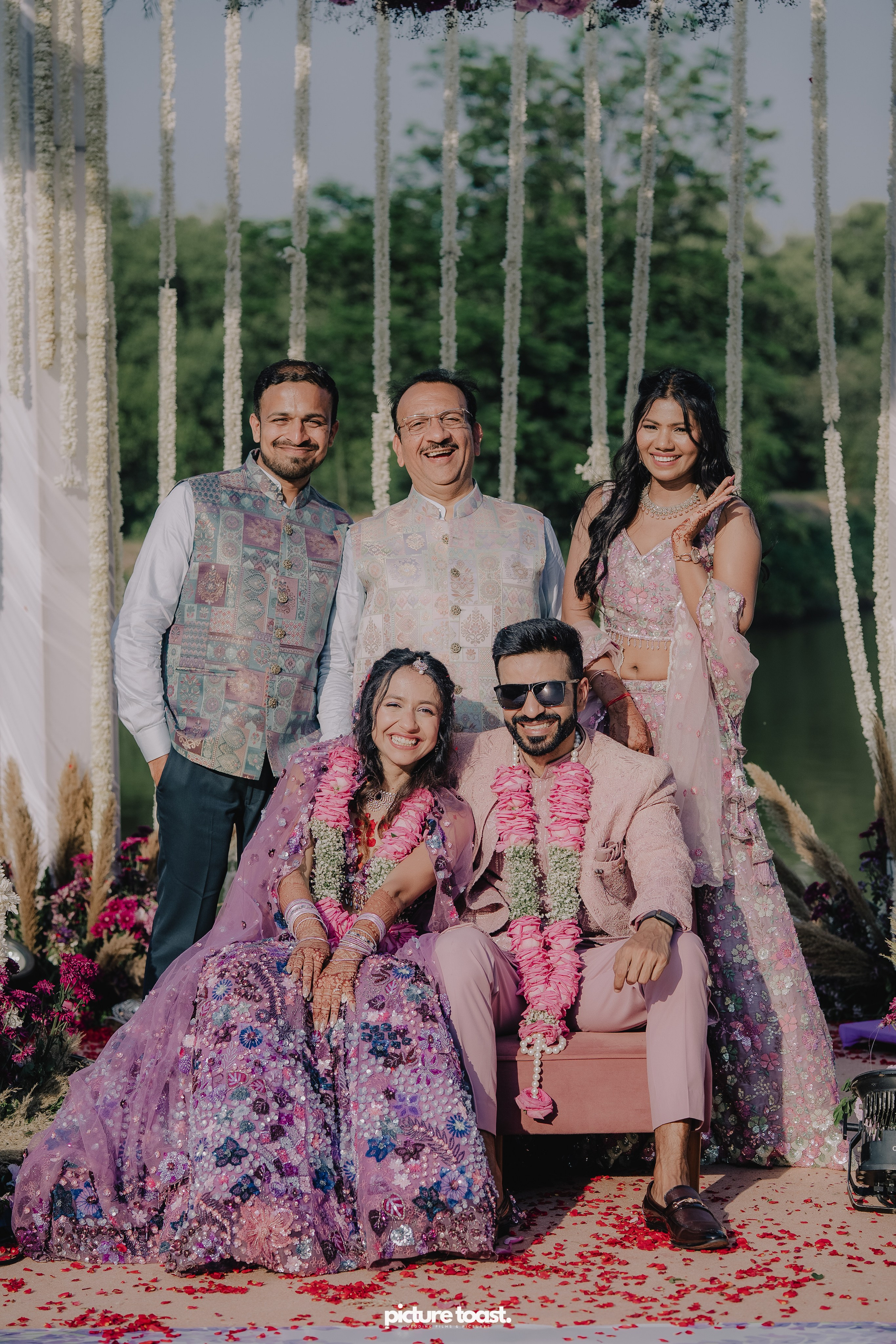 Varamala Ft. Barbie & Aneesh. Fine art Wedding Photographers in India & Canada