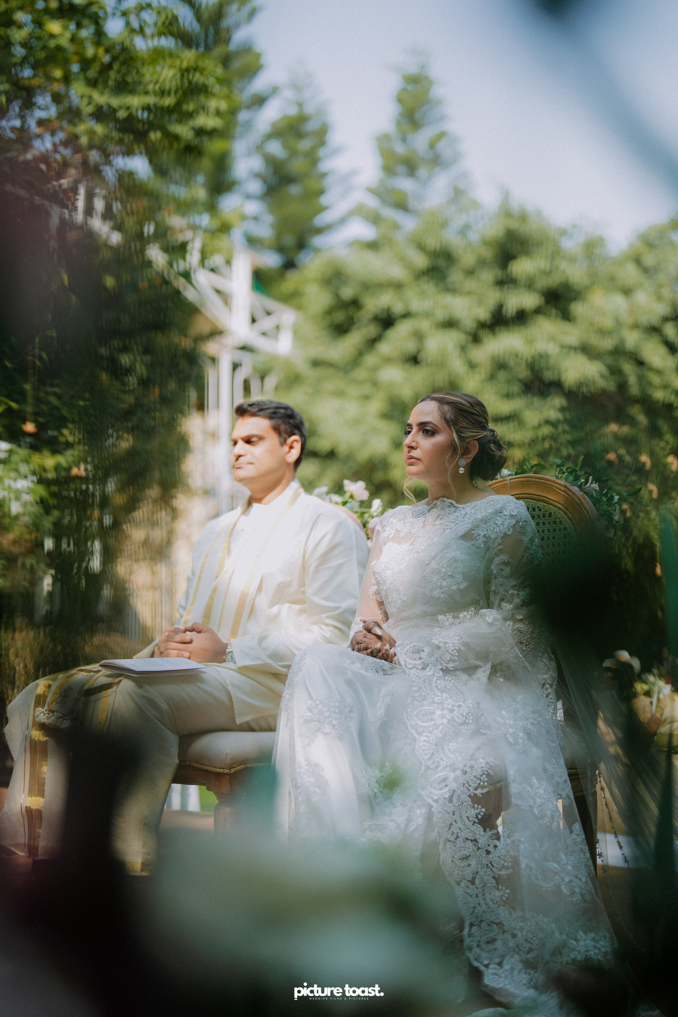 Blessing of Rajiv & Aashna. Fine art Wedding Photographers in India & Canada
